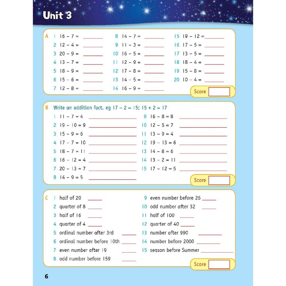 9 Targeting Mental Maths Student Book Year 3, 9 of 10