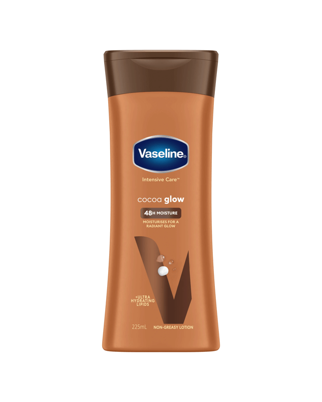 Vaseline Intensive Care Cocoa Glow 48H Moisture Body Lotion 225ml - Ultra Hydrating Li