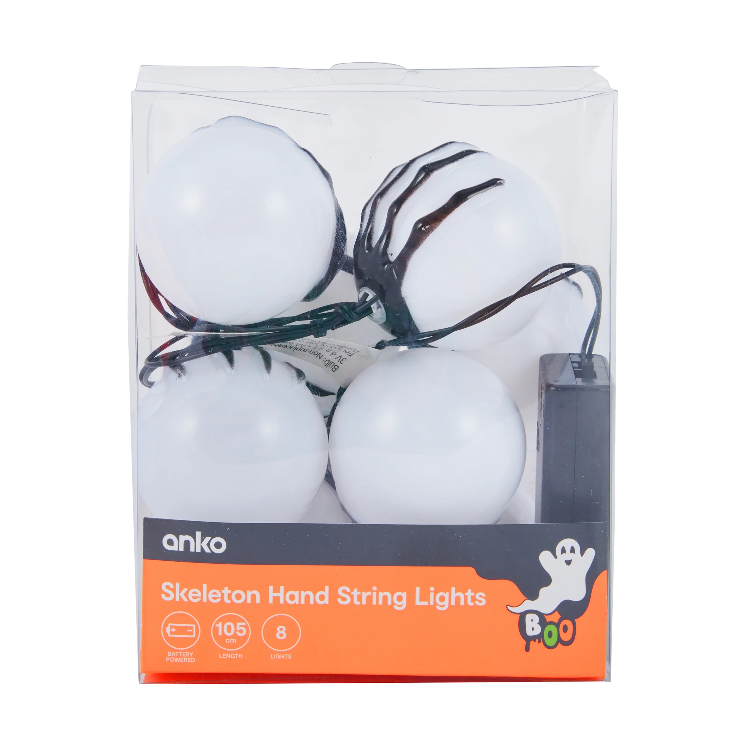 6 Skeleton Hand String Lights, 6 of 7