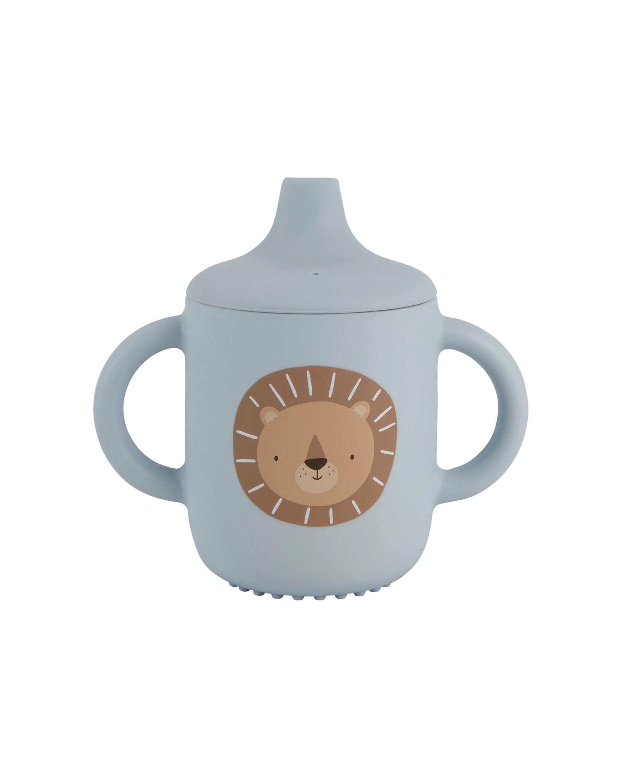 1 Splosh Baby Lion Silicone Sippy Cup With Handles Dishwasher Safe 0 Years - Blue, 1 of 3