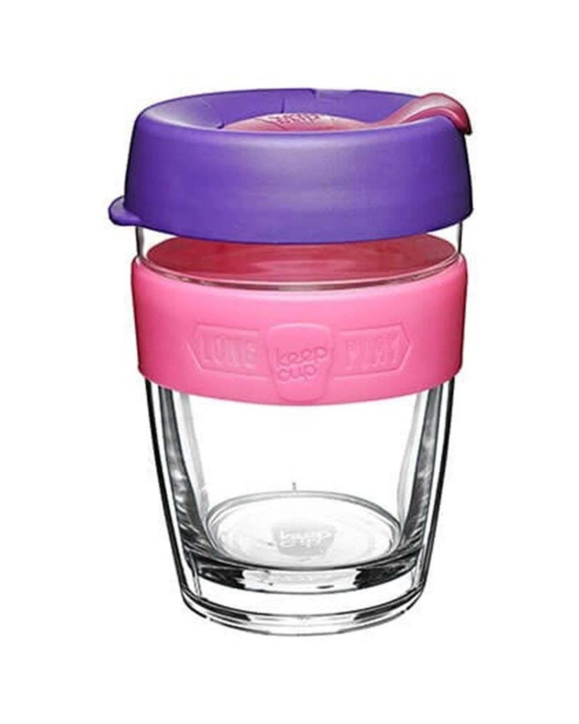 1 Keepcup Longplay Reusable 340ml Glass Coffee Cup Medium Leak-proof Lid, 1 of 3