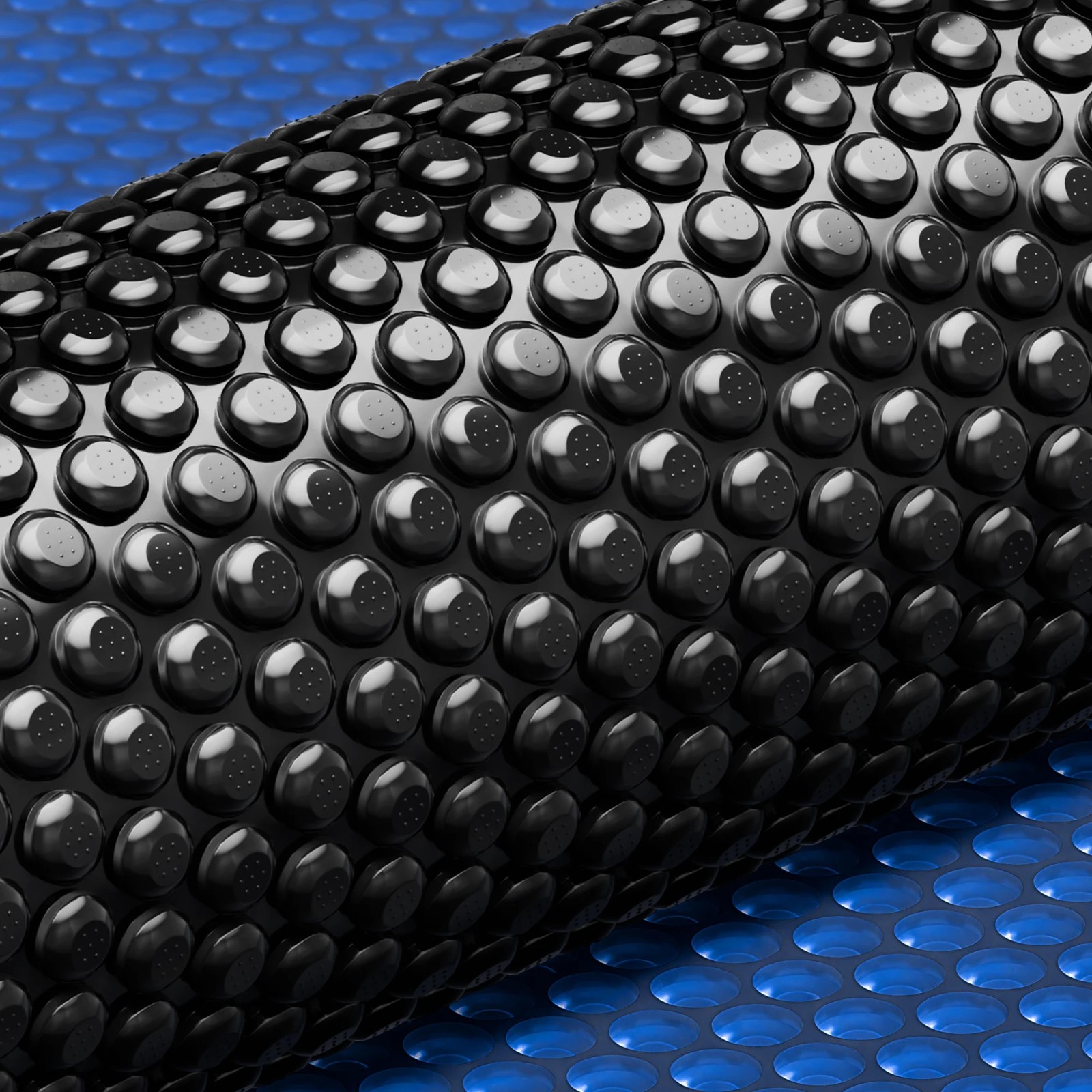 1 Alfordson Pool Cover 600 Microns Solar Blanket Swimming Isothermal 7X3.5M - Black, 1 of 5