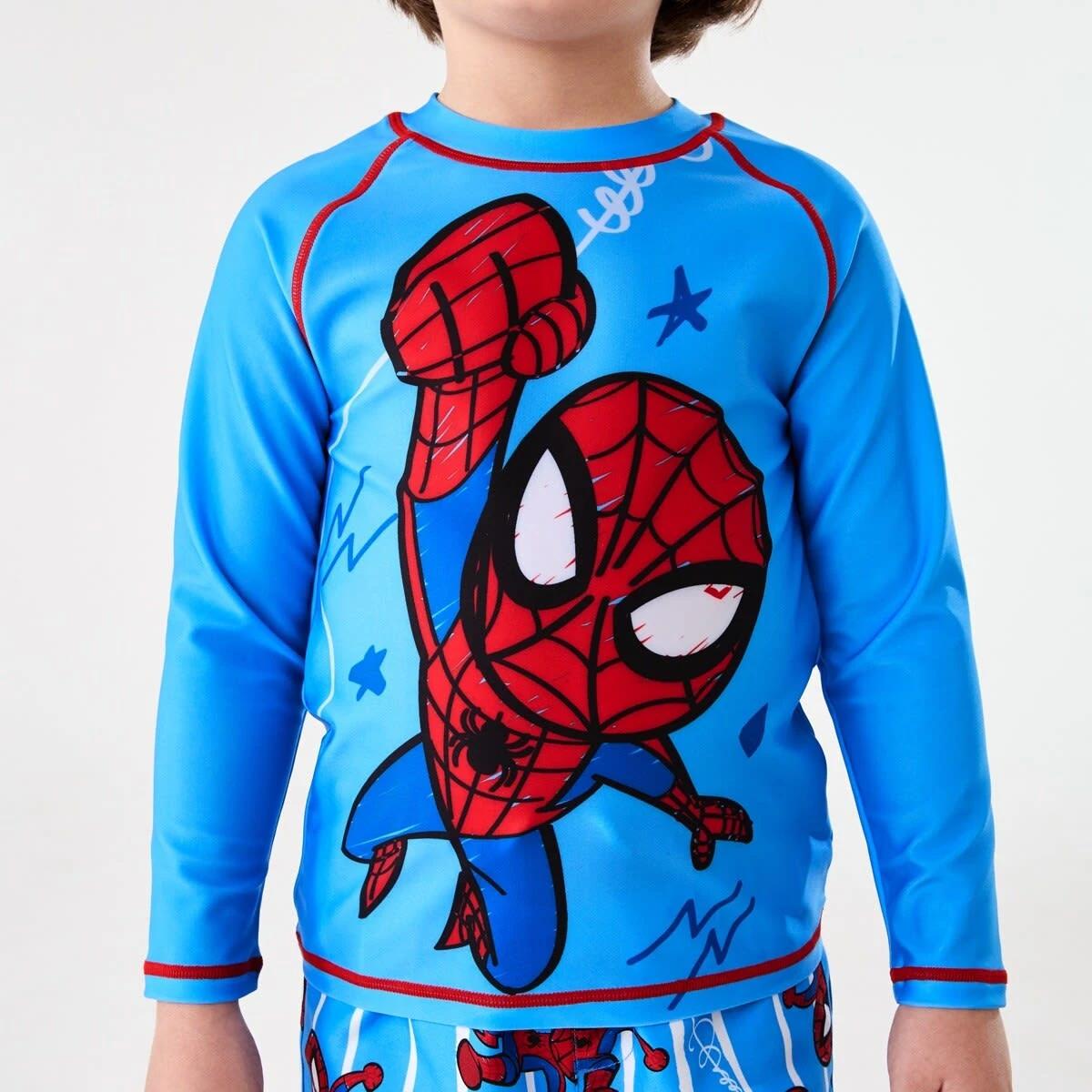 4 Spider-Man License Long Sleeve Rash Vest SPIDERMAN, 4 of 6