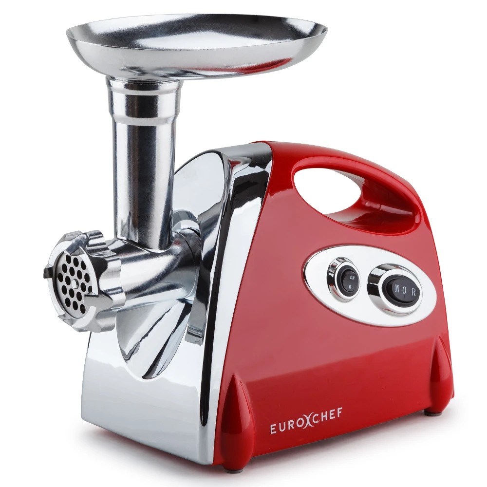 1 EuroChef Electric Meat Grinder - Red, 1 of 1