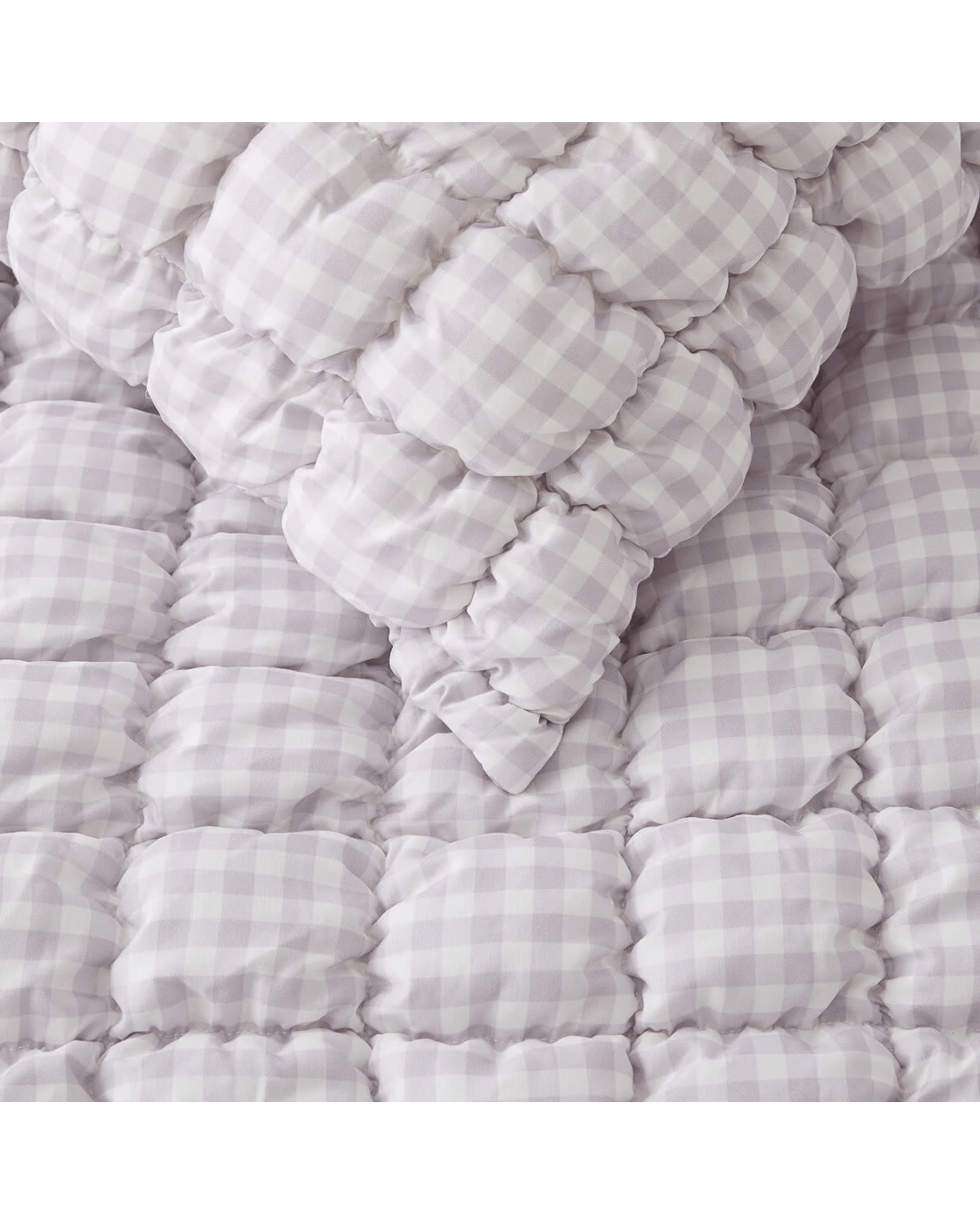 3 Quilted Puff Comforter Set - Queen Bed, Lilac, 3 of 6