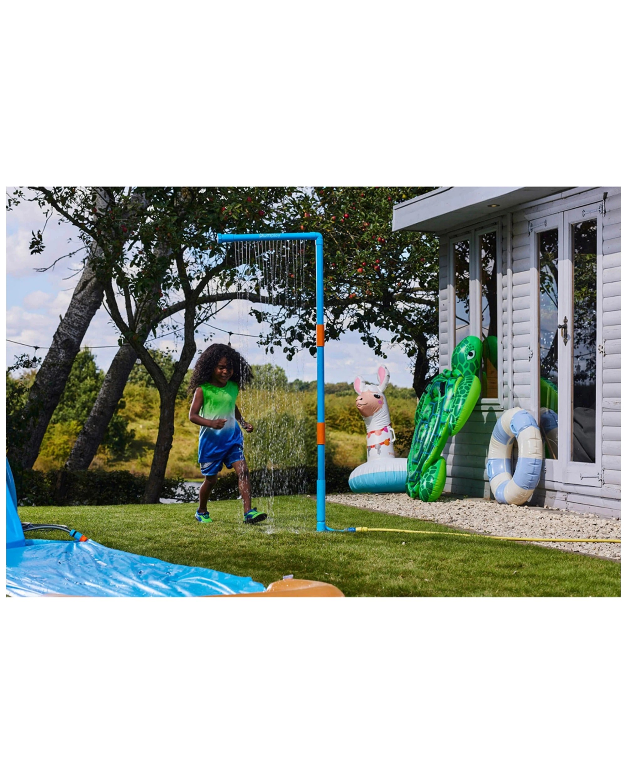 1 Plum Play Au Water Park Rain Wall Kids Outdoor Water Play Ages 3 Years, 1 of 7