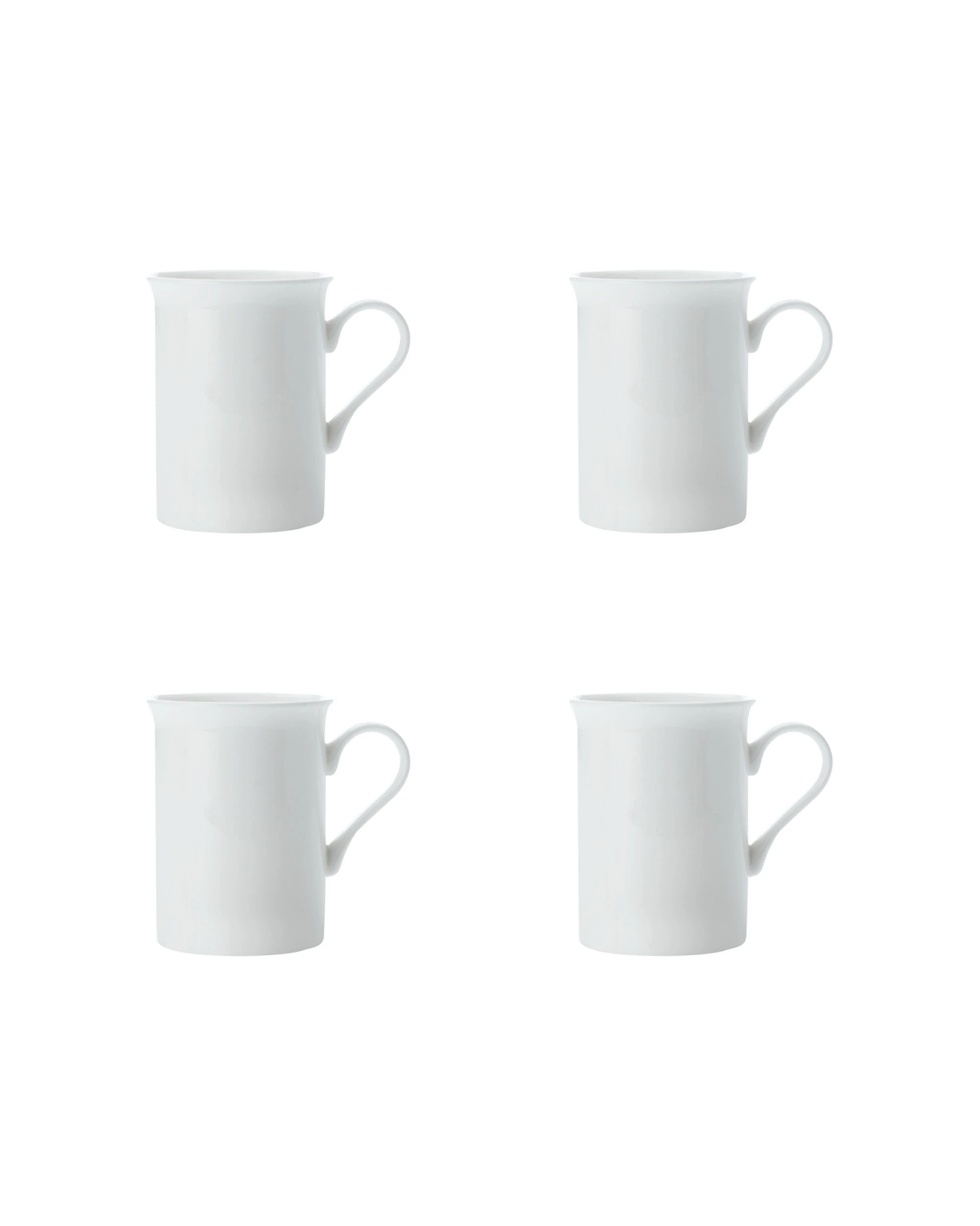 1 Maxwell & Williams 4PK Cashmere Mug Fine Bone China 340ml Coffee Tea Mugs - White, 1 of 2