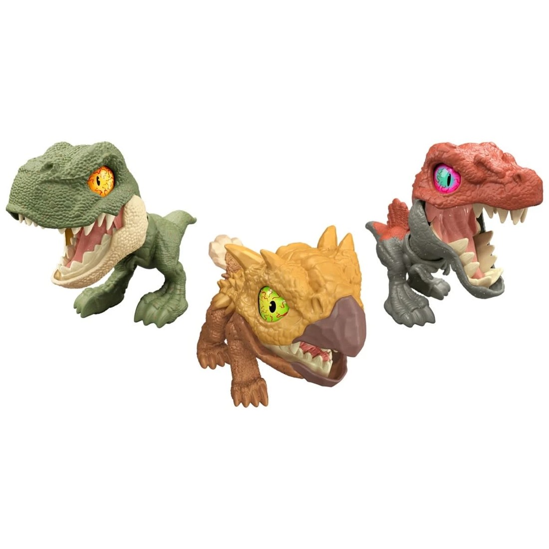 3 Jurassic World Mighty Little Biters Dinosaur Action Figure - Assorted, 3 of 7