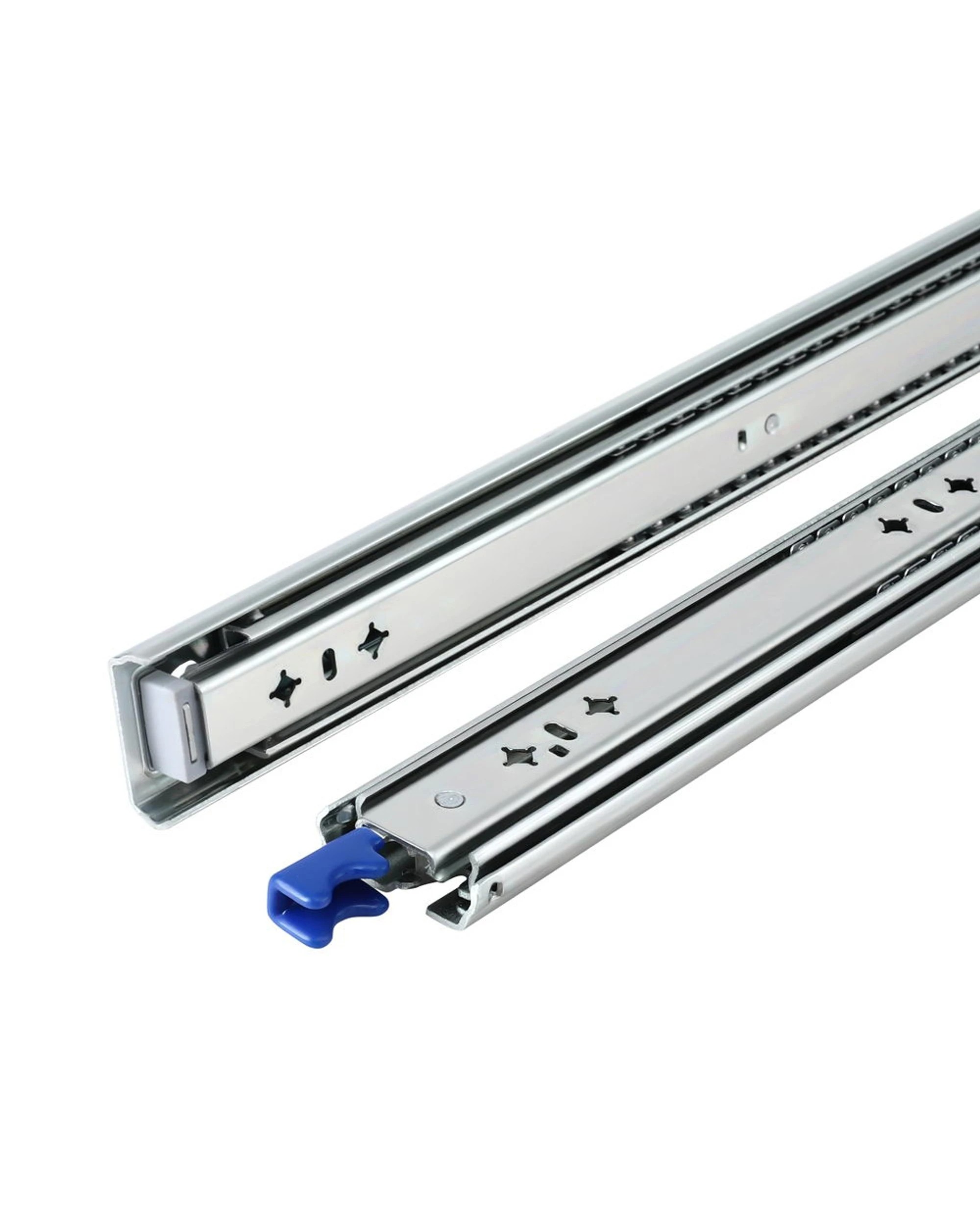 1 Giantz 2x Drawer Slides Heavy Duty Full Extension Locking 1150-2300mm Length - Silver, 1 of 8