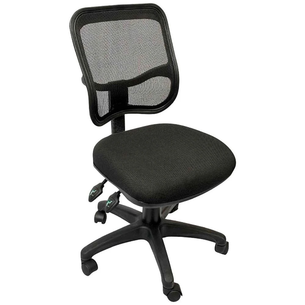 1 Rapidline EM300 Ergonomic Medium Back Chair Black Ergonomic Chairs and Desk Chairs, 1 of 3
