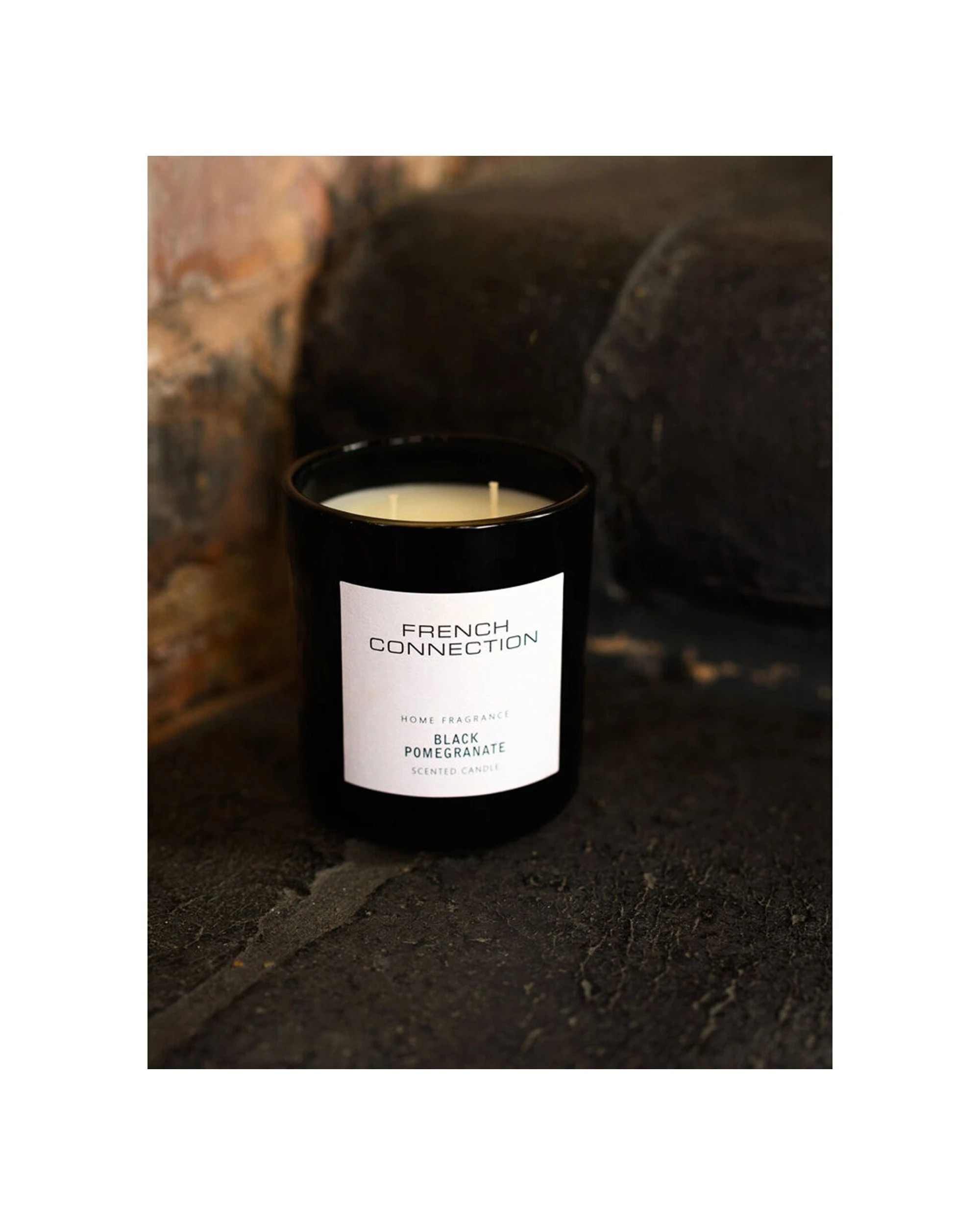 4 French Connection Pomegranate 2 Wick 30hr Medium Candle 2PK 251g - Black, 4 of 5