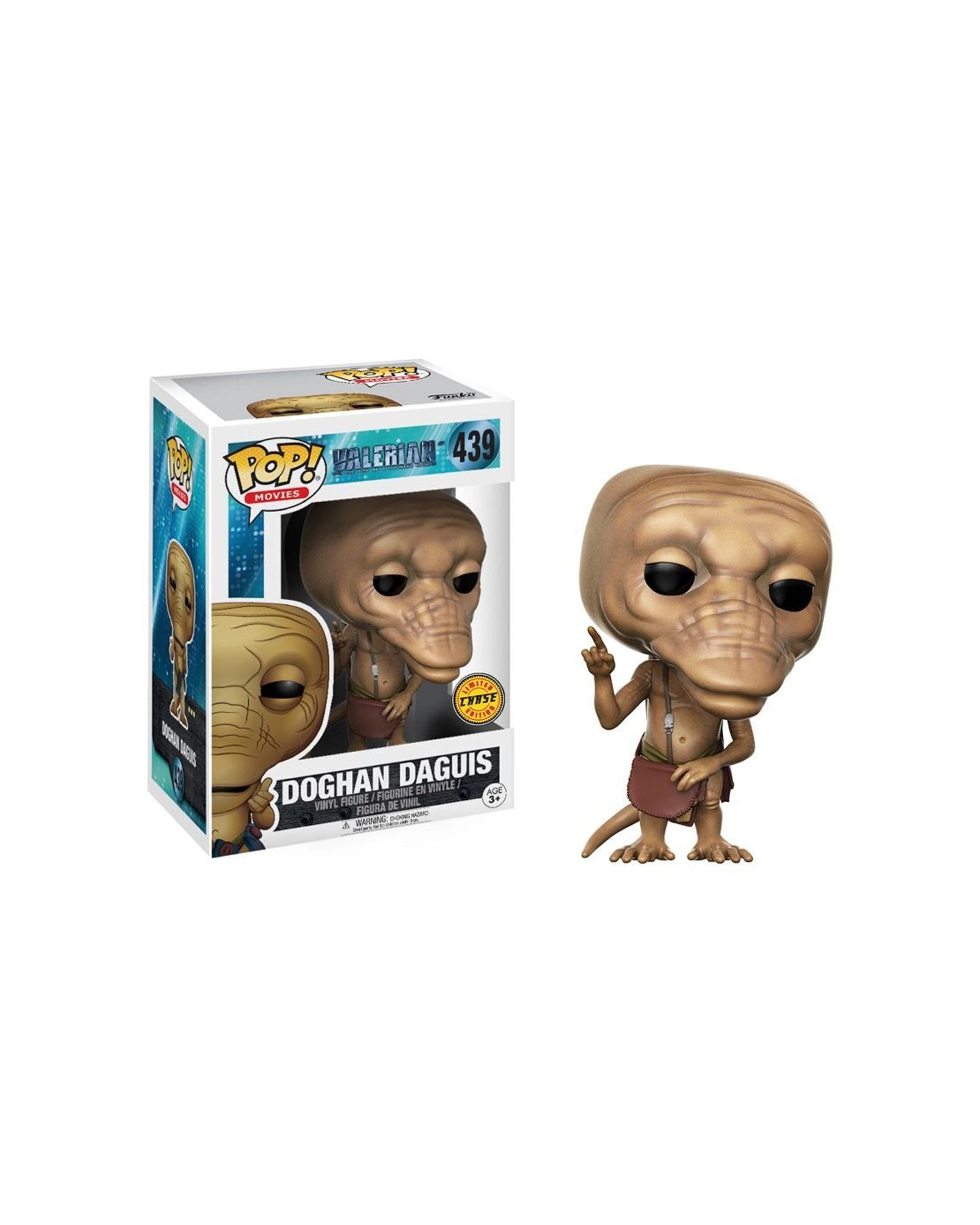 3 Pop Vinyl Figurine Valerian Doghan Daguis Chase Variant 10cm Collectible - Beige, 3 of 4