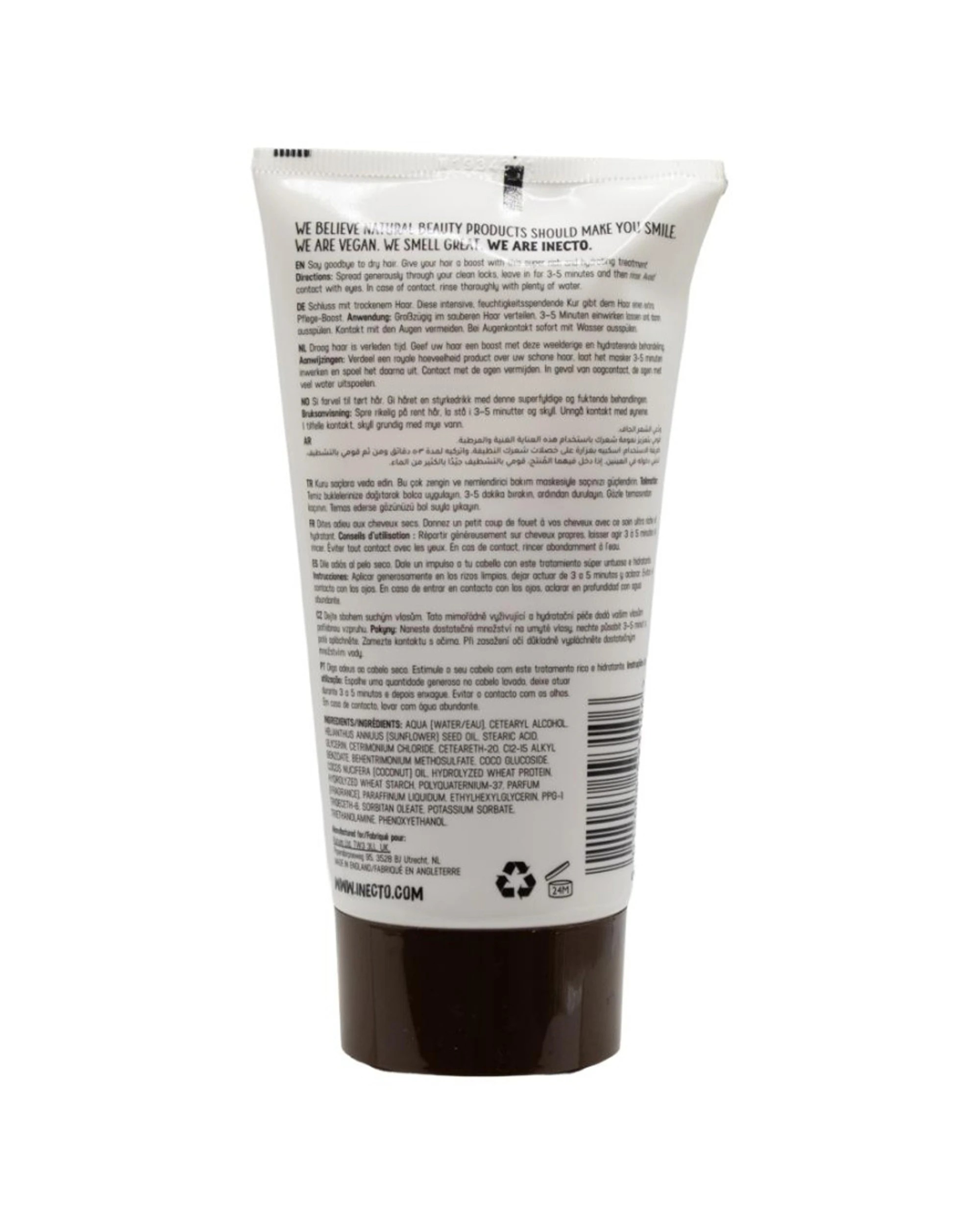 3 Inecto 6PK Naturals Moisturising Vegan Coconut Oil Hair Mask For Dry 150mL - Multi, 3 of 3
