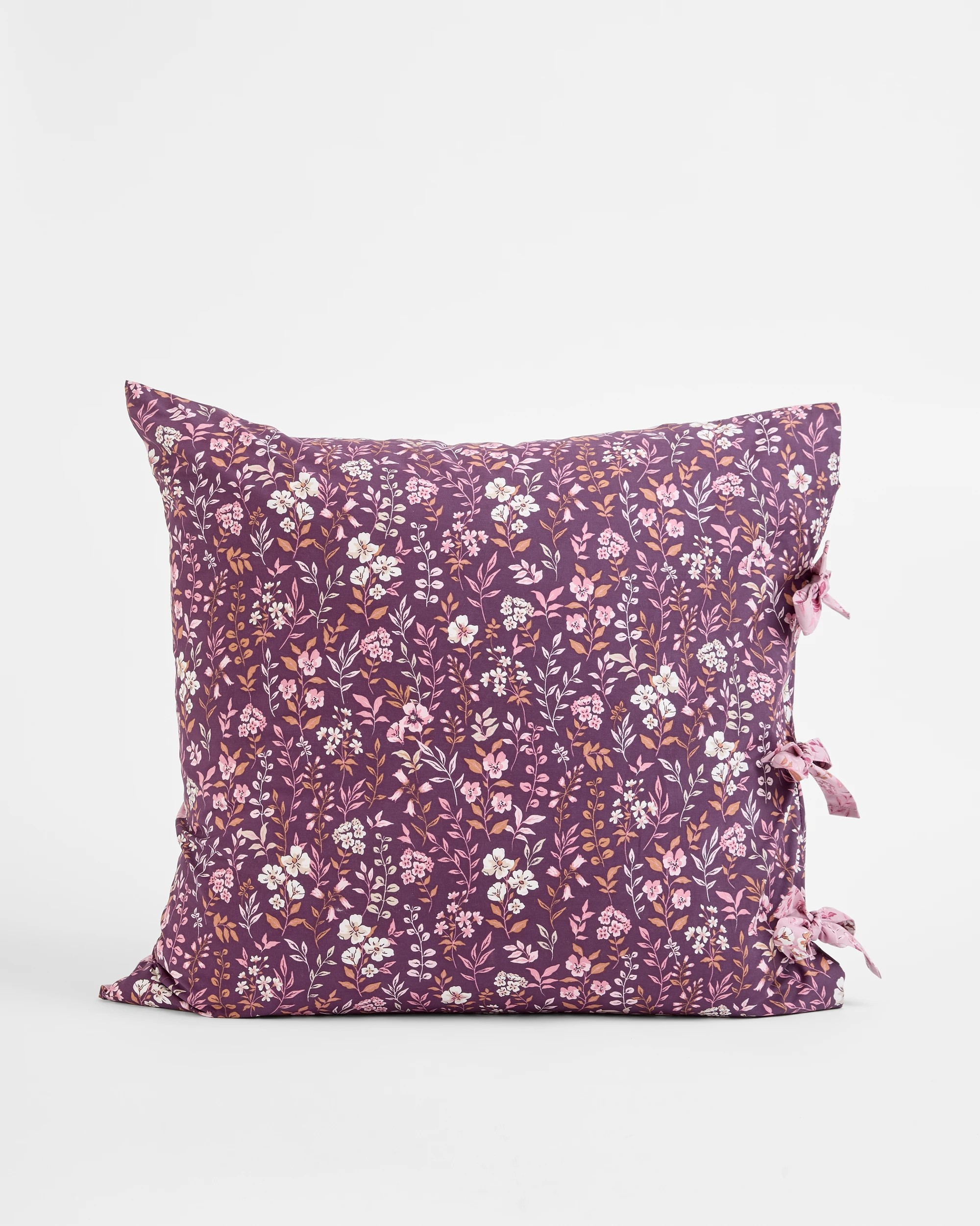 1 Target Raina Floral Australian Cotton Pillowcase - Blackberry - One Size - Purple, 1 of 5