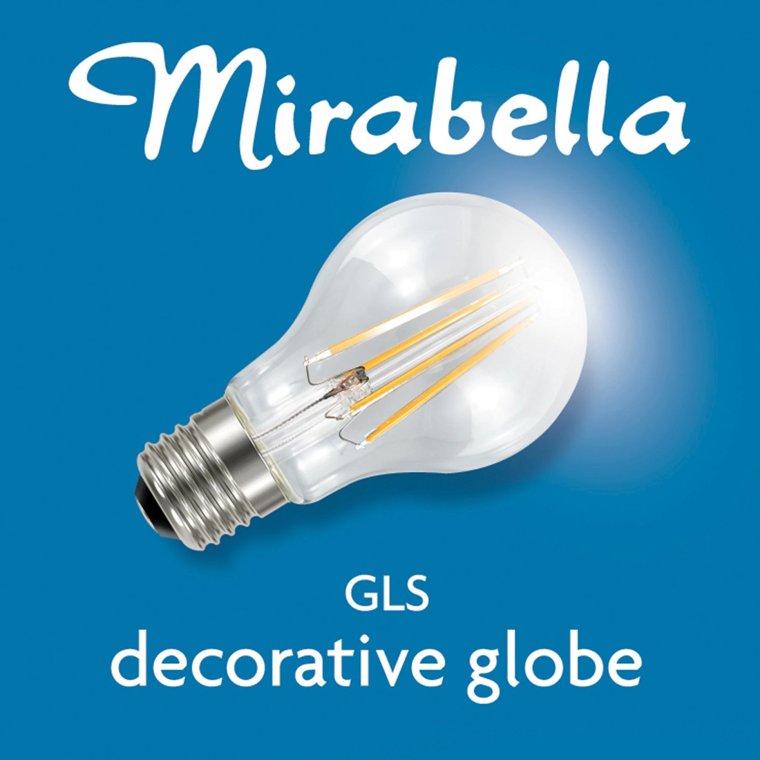 6 Mirabella E27 7W LED GLS Filament Bulb, 6 of 6