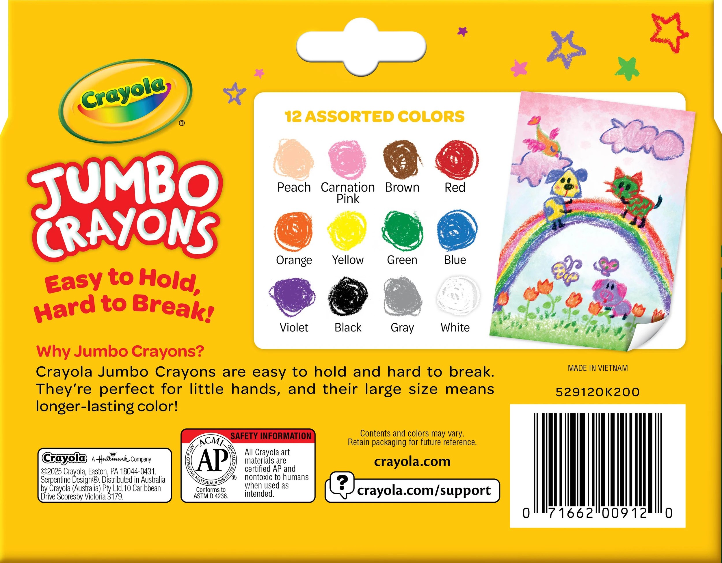 2 Crayola My First Jumbo Crayons - Pack of 12, 2 of 3