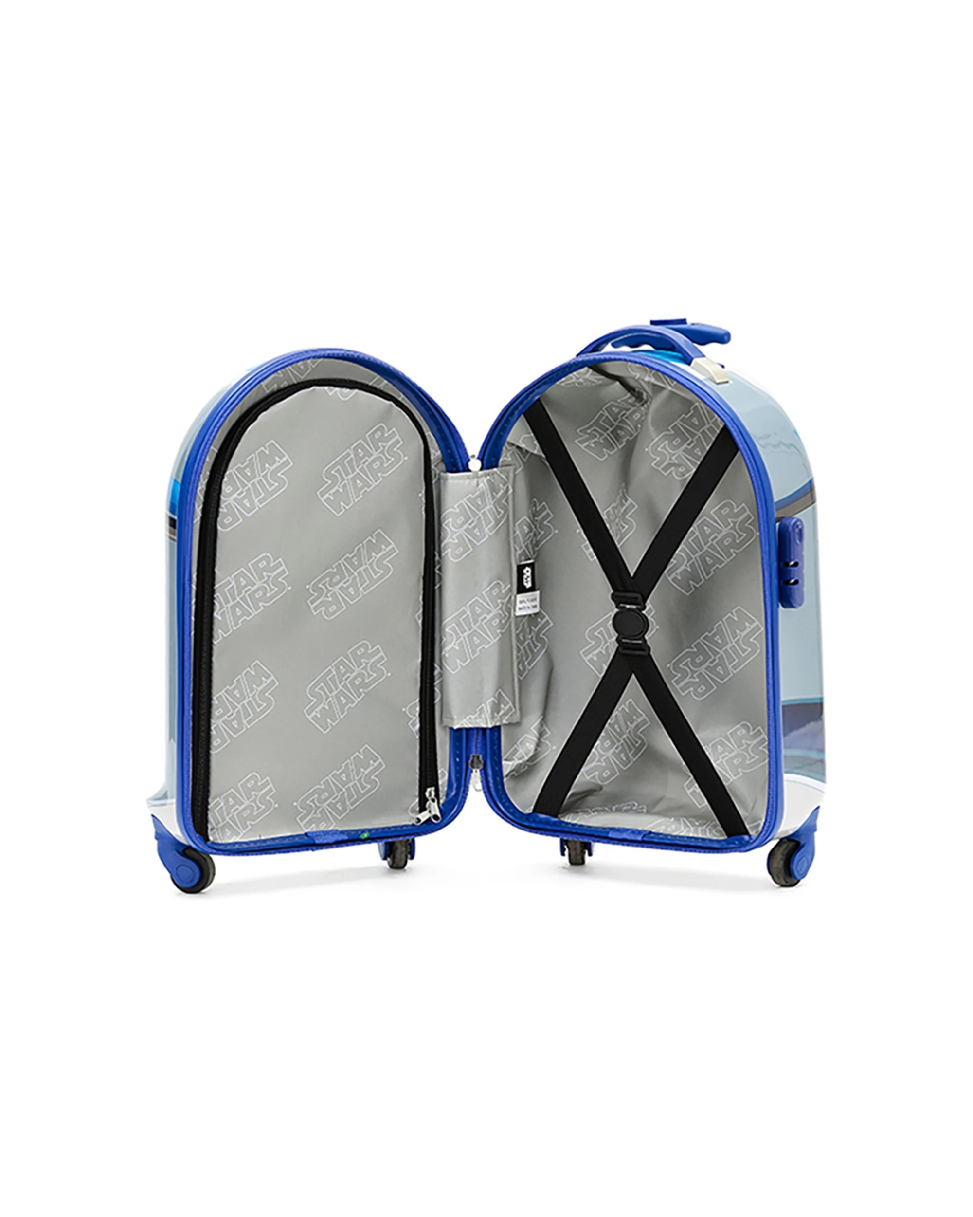 3 Star Wars R2D2 Cabin Trolley Wheeled Suitcase Luggage Travel Bag - Multi, 3 of 4