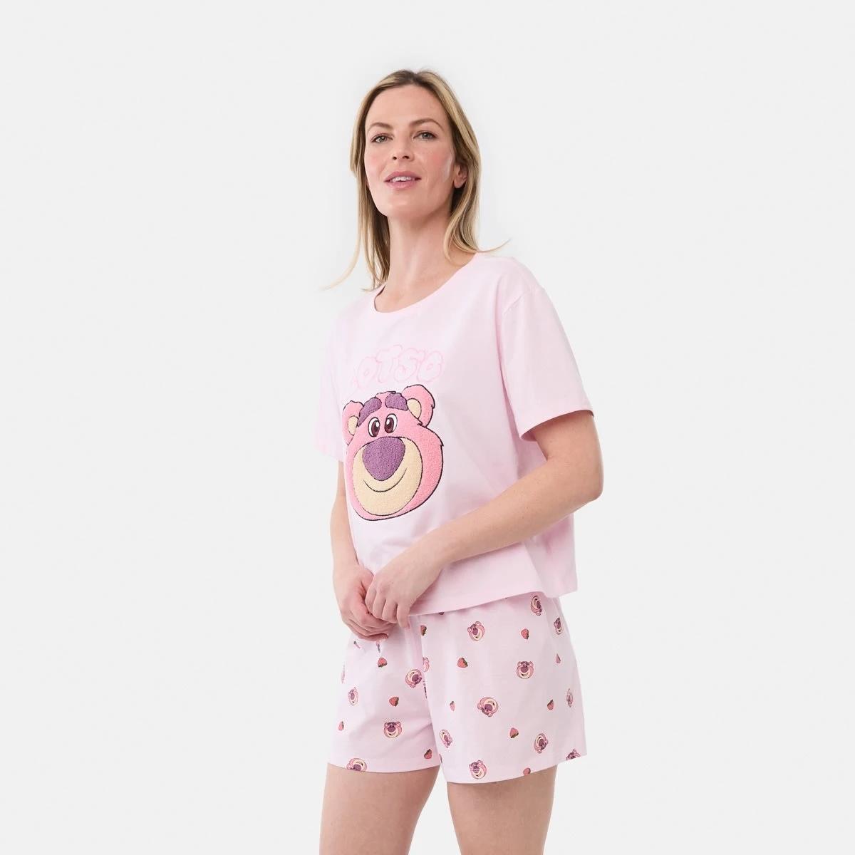 2 Lotso License Short Sleeve Top and Shorts Knit Pyjama Set LOTSO CHERRY BLOSSOM, 2 of 6