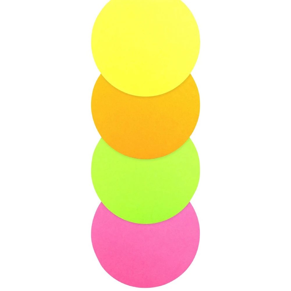 1 Quill Paper Shapes Fluoro Circle 100 Pack, 1 of 2