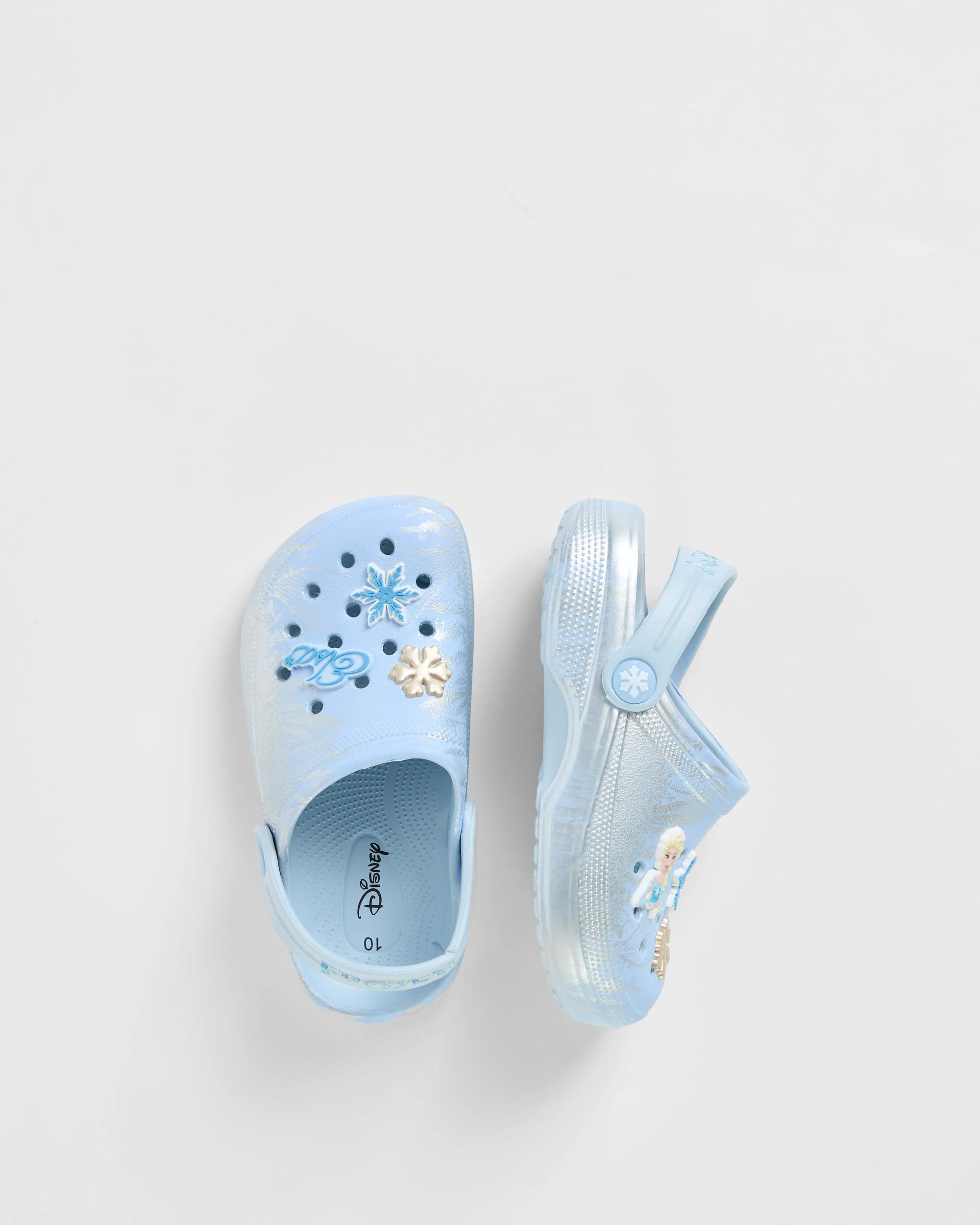 3 Disney Princess Baby First Walker/Junior Icon Clogs FROZEN BLUE, 3 of 3