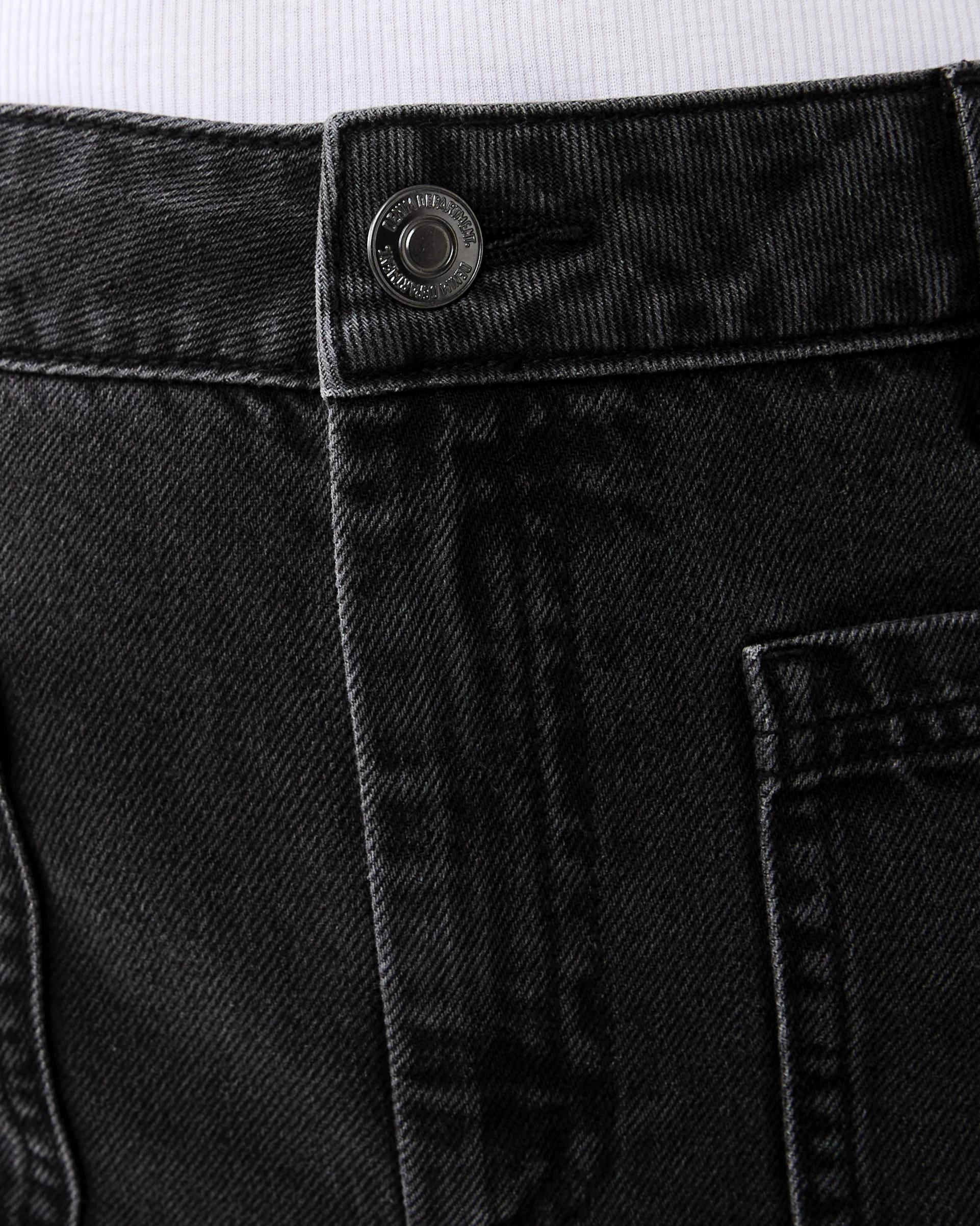 4 Cropped Wide Leg Jeans Black Wash, 4 of 6