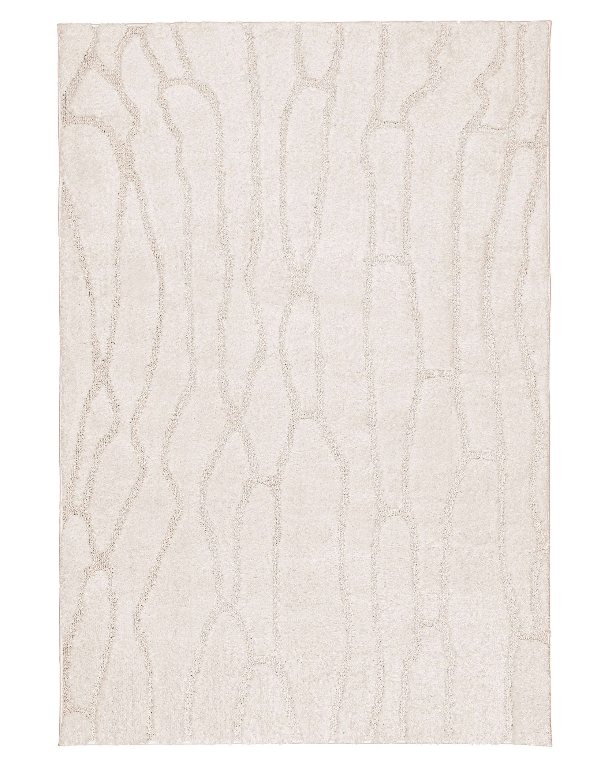 1 Loopsie Vorey Abstract Rug-330cm x 240cm - White, 1 of 8