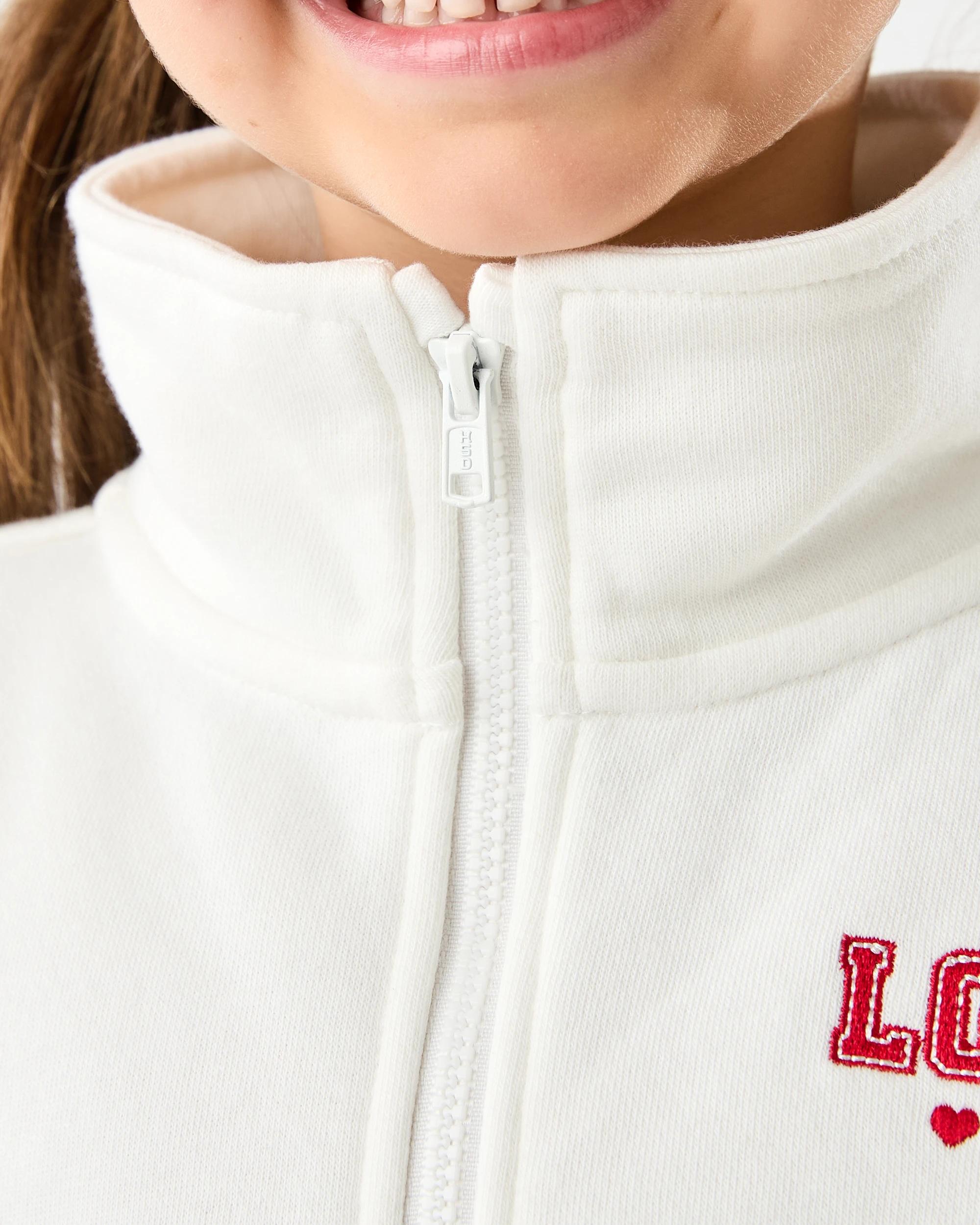 6 Quarter Zip Sweatshirt Red Heart, 6 of 8