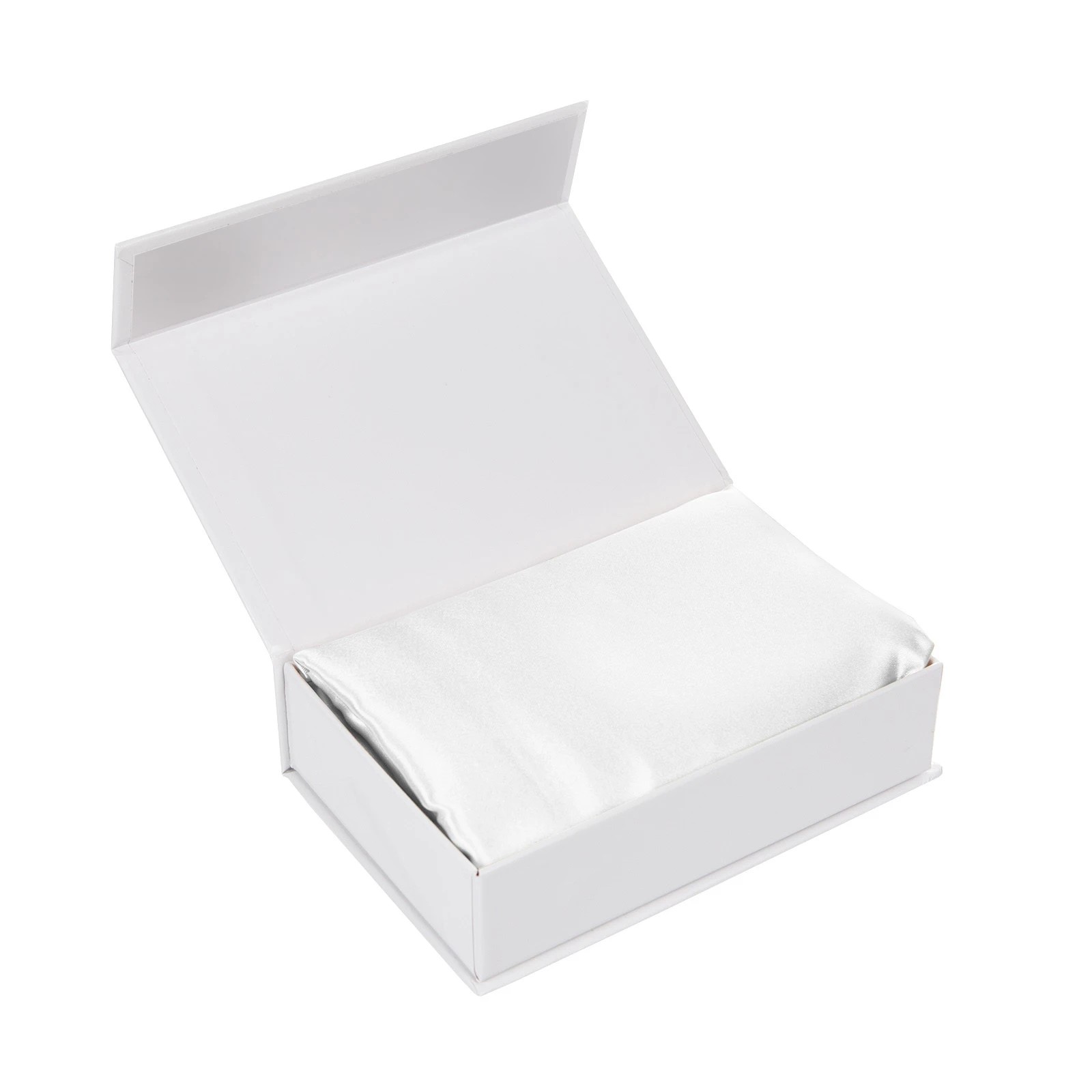 10 Casa Decor Luxury Satin Pillowcase Set With Gift Box Luxury Bedding  Twin Pack - White, 10 of 10
