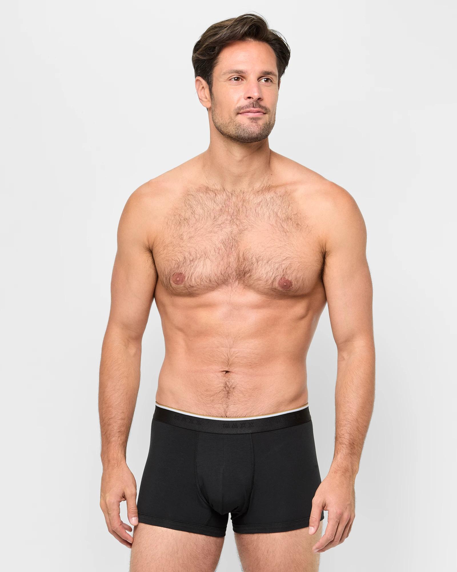 2 3 Pack Fitted Trunks - Maxx BLACK, 2 of 3