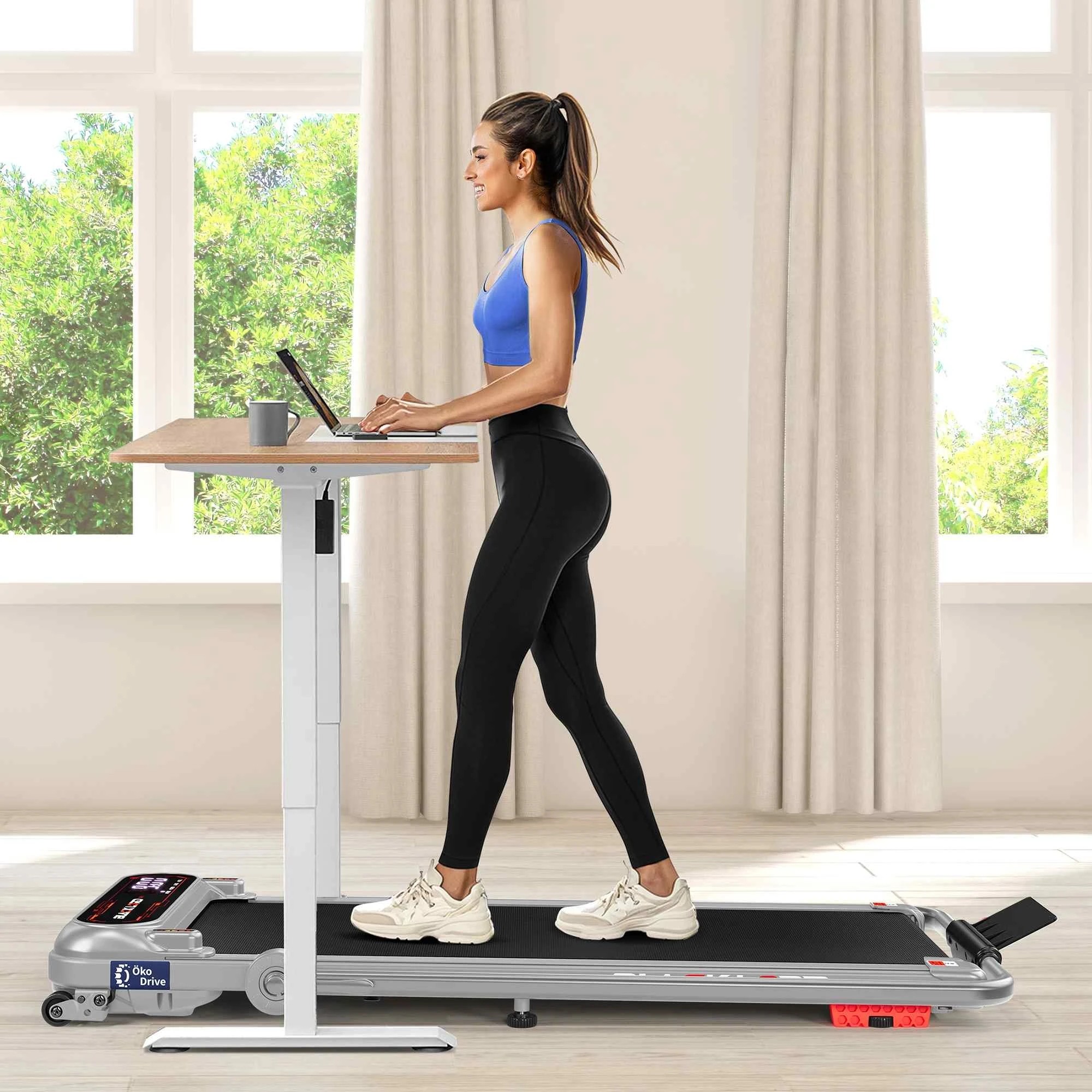 5 Black Lord Treadmill Electric Walking Pad Incline Shock Absorbers Foldable - Silver, 5 of 10
