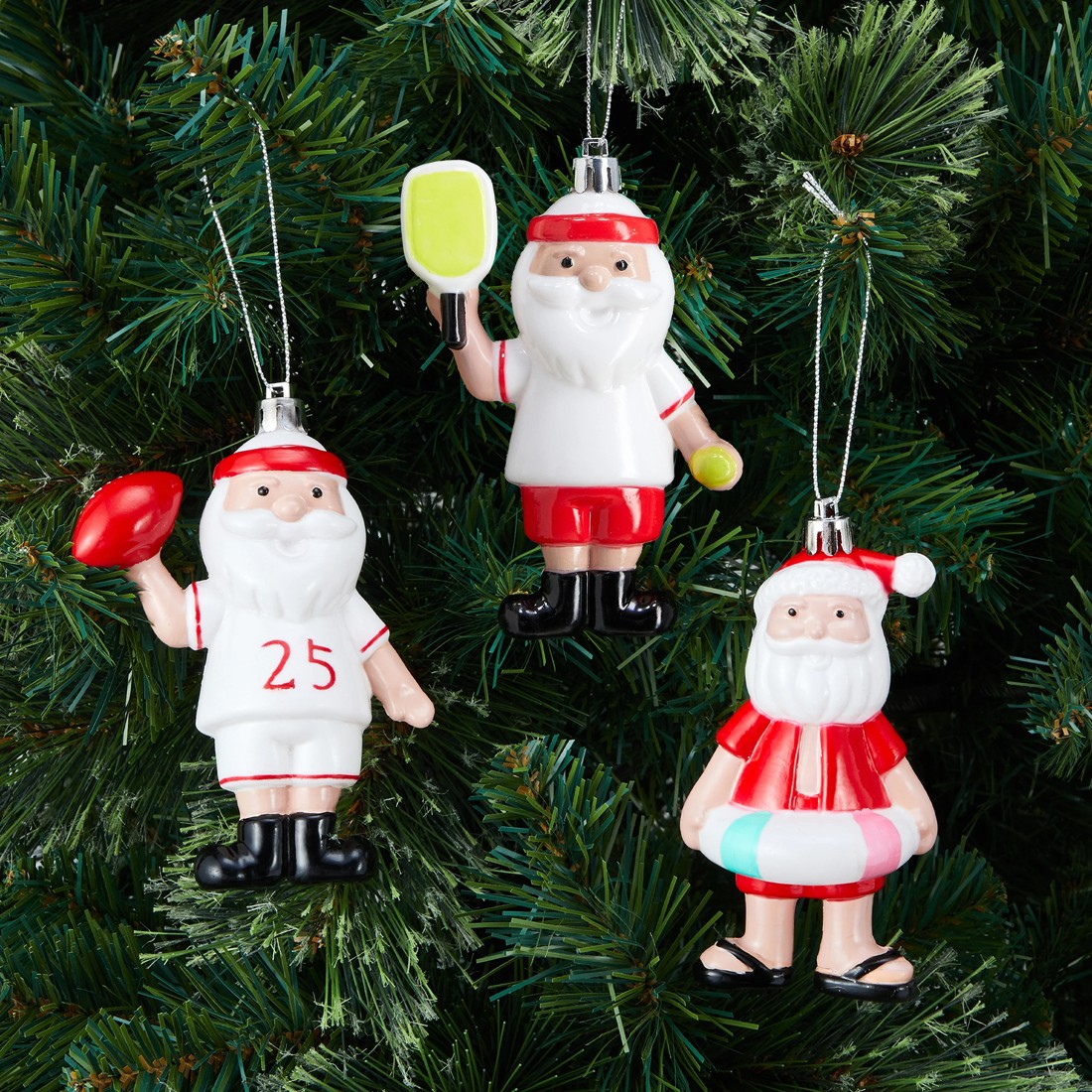 3 Active Santa Decoration - Assorted, 3 of 4