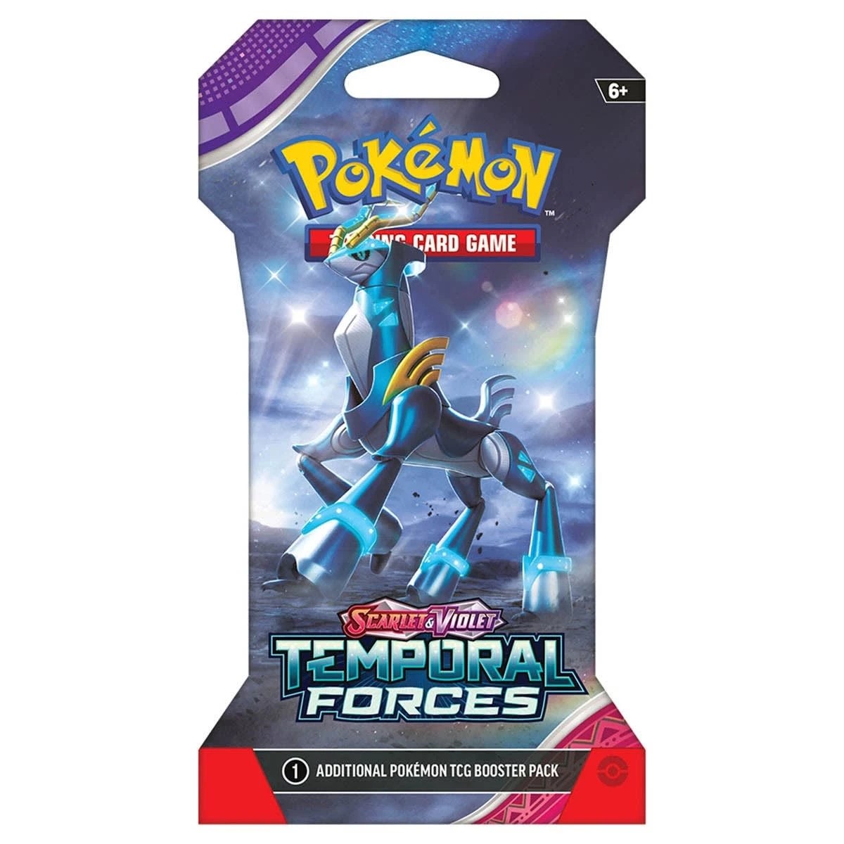 5 Pokemon Trading Card Game: Scarlet & Violet Temporal Forces Blister Pack - Assorted, 5 of 6