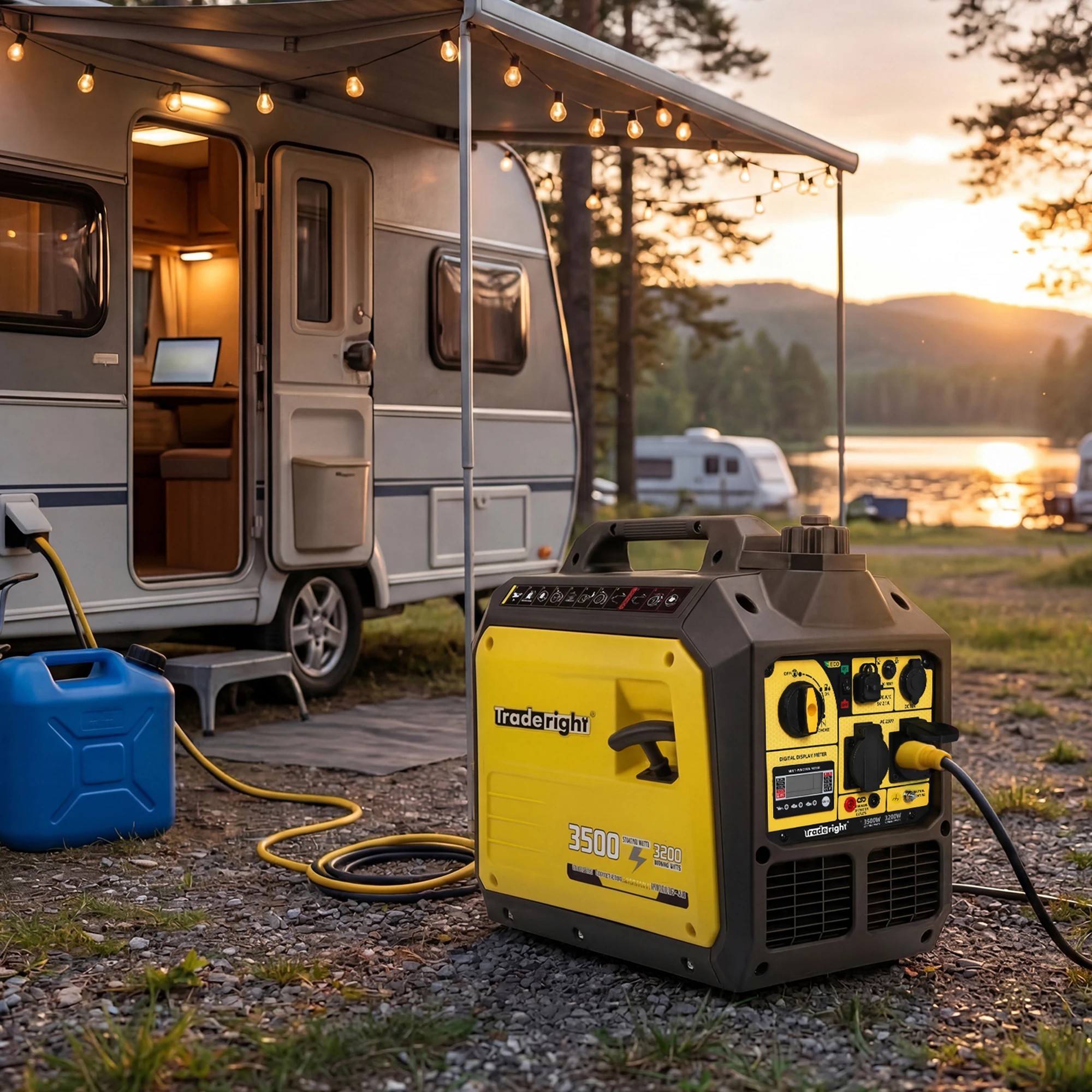 7 Traderight Portable Inverter Generator Petrol Silent, 7 of 8