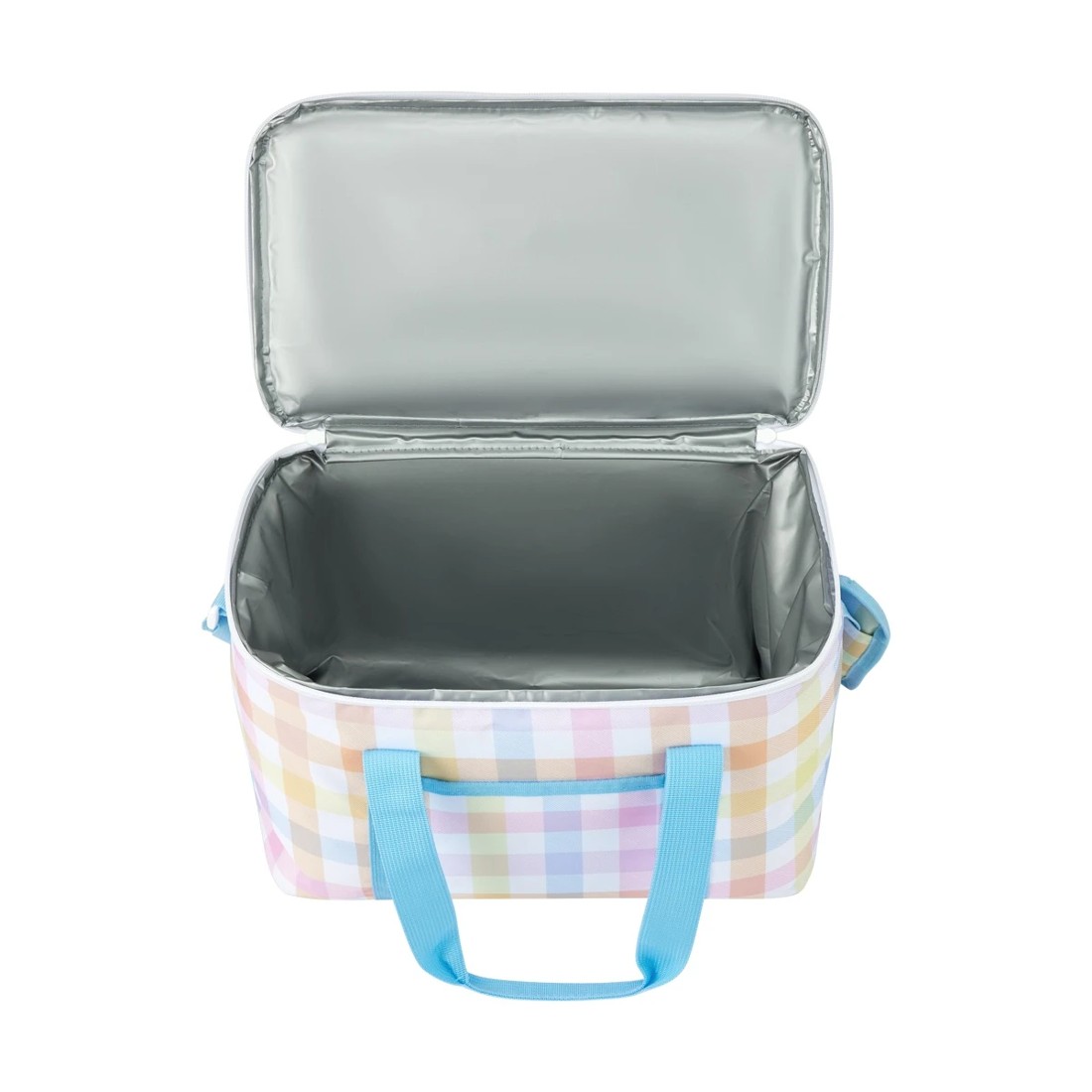 4 Rainbow Check Extra Large Insulated Lunch Bag, 4 of 5