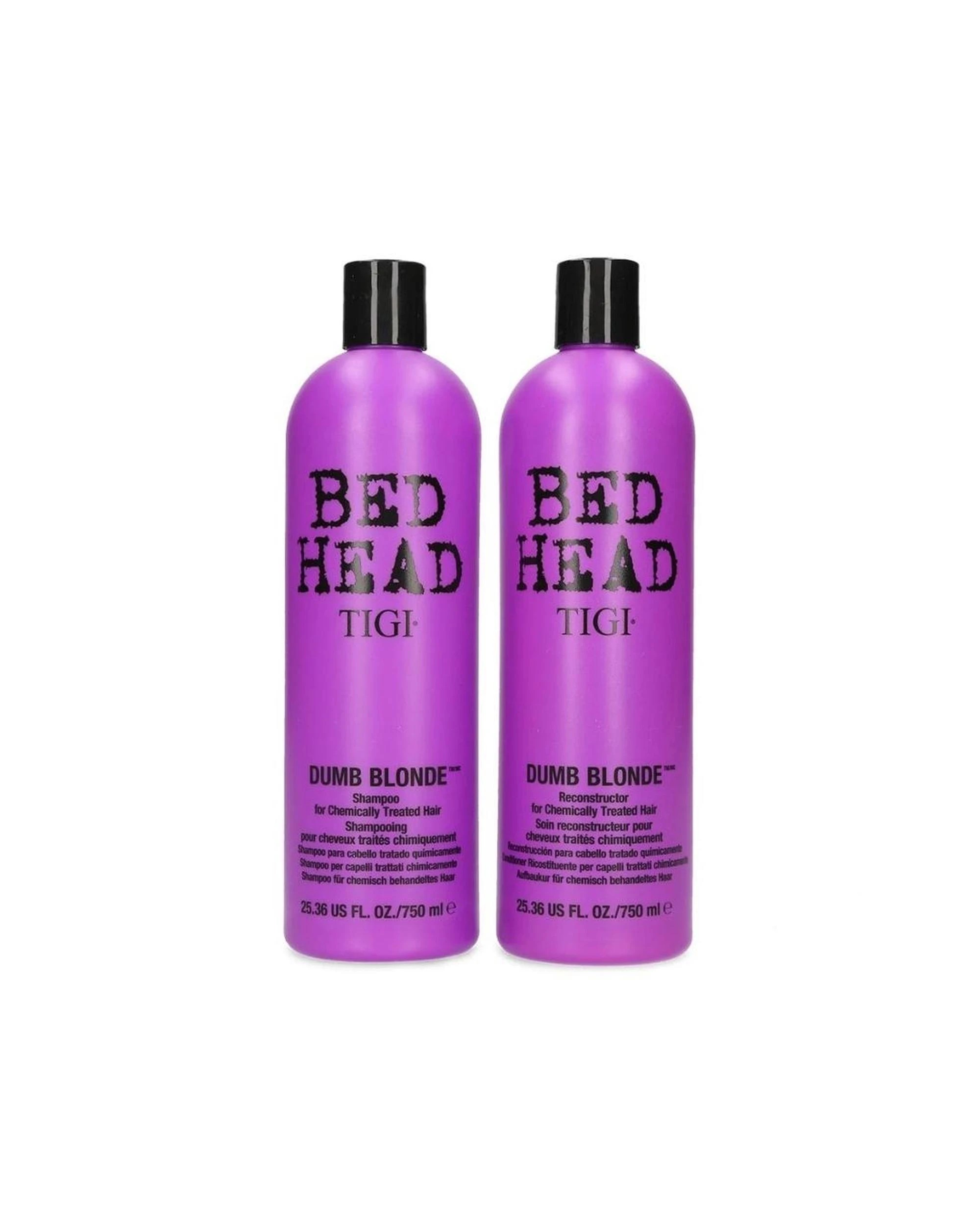 1 TIGI Bed Head Dumb Blonde Shampoo & Reconstructor 750mL Duo, 1 of 1