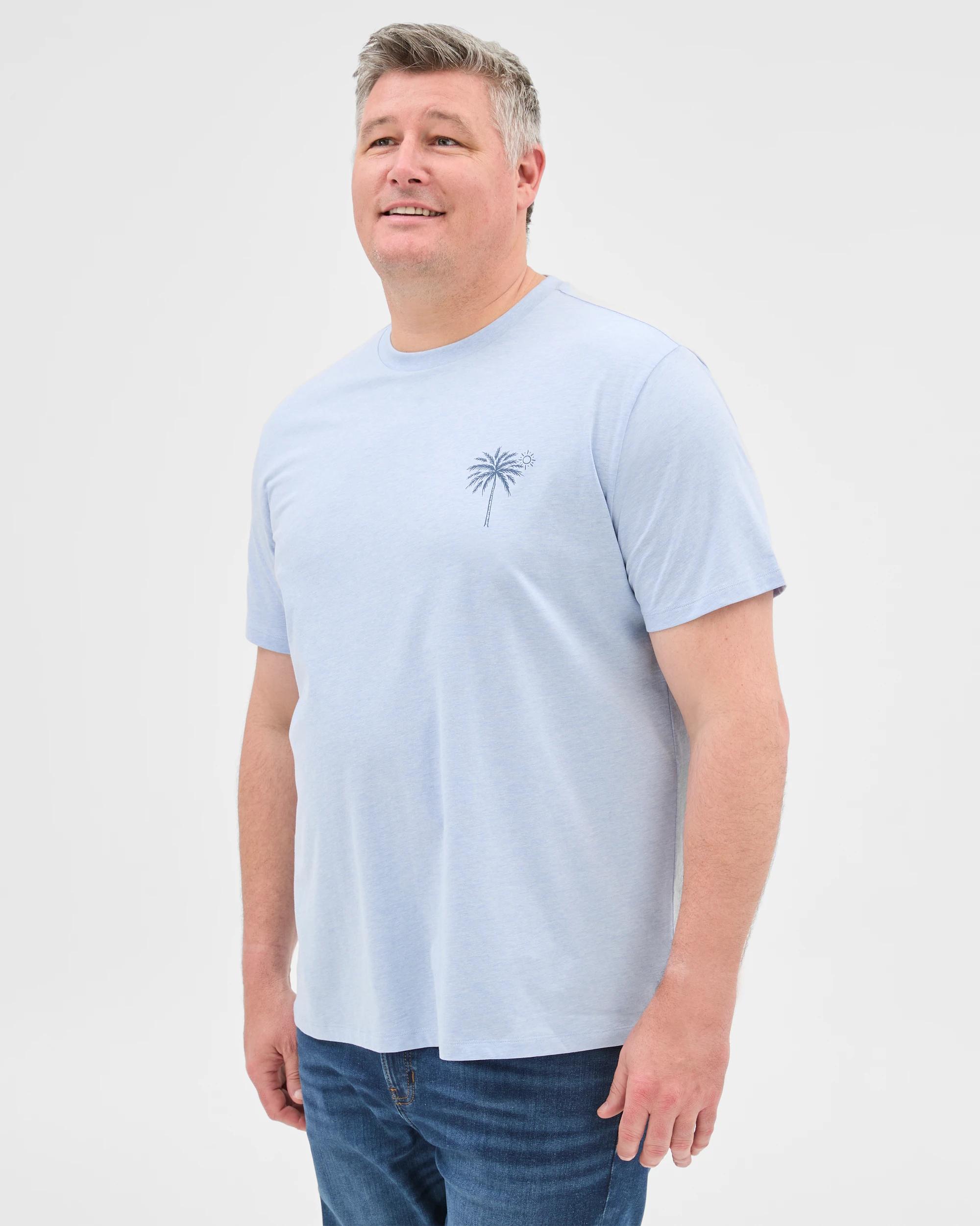 4 Target Plus Size Australian Cotton Print T-Shirt LIGHT BLUE BURLEIGH, 4 of 6