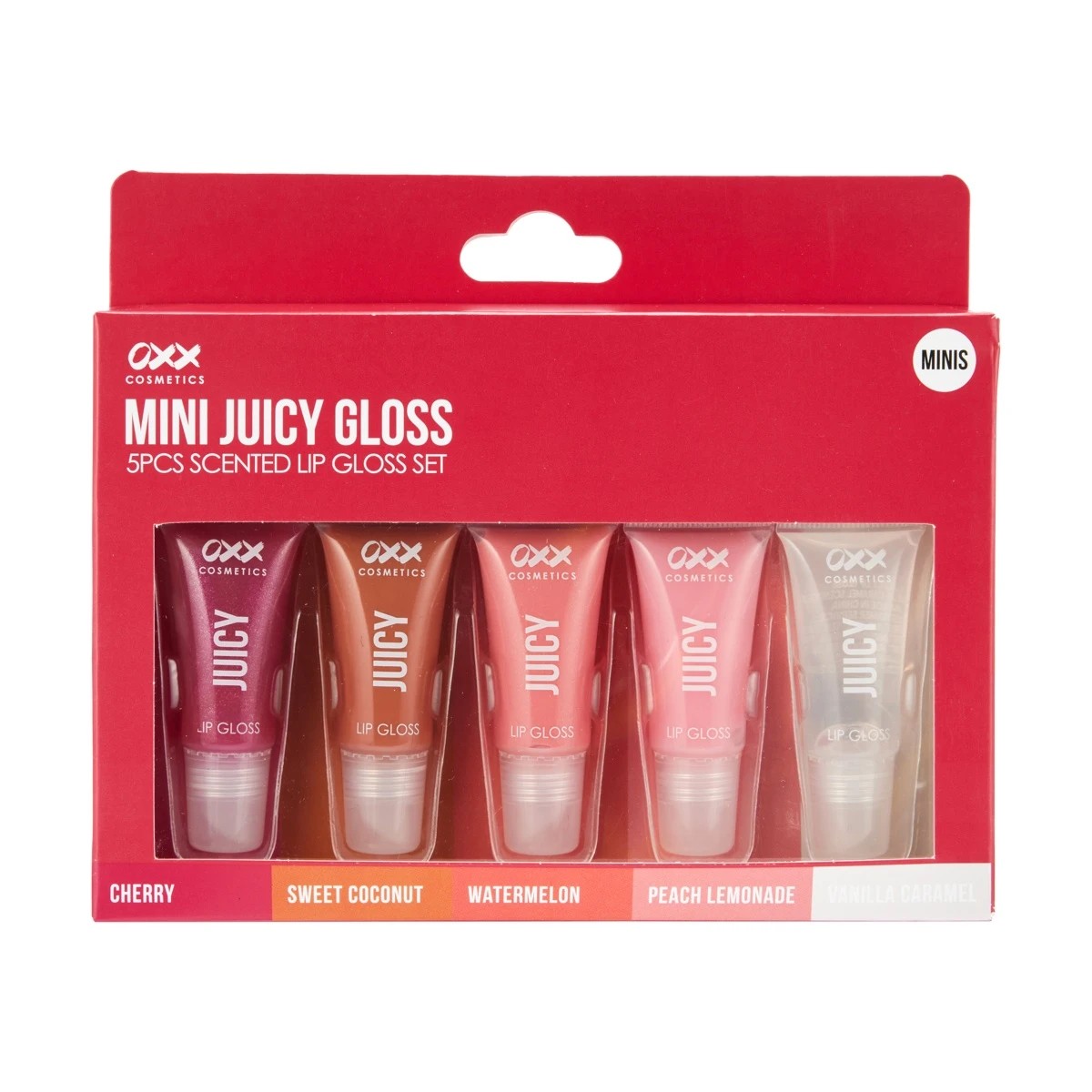 1 OXX Cosmetics 5 Piece Mini Juicy Scented Lip Gloss Set, 1 of 6