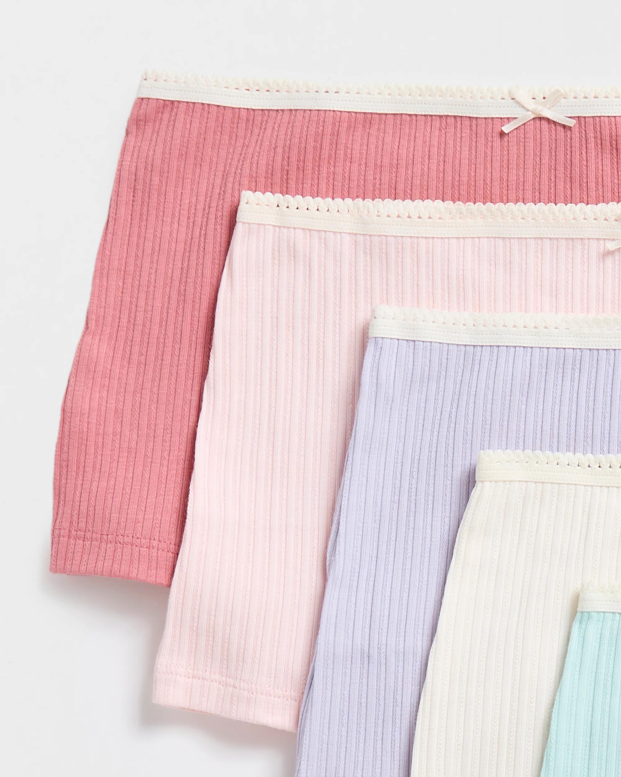 4 Australian Cotton Older Blend Girls Shortie 7 Pack - Maxx MULTI, 4 of 4