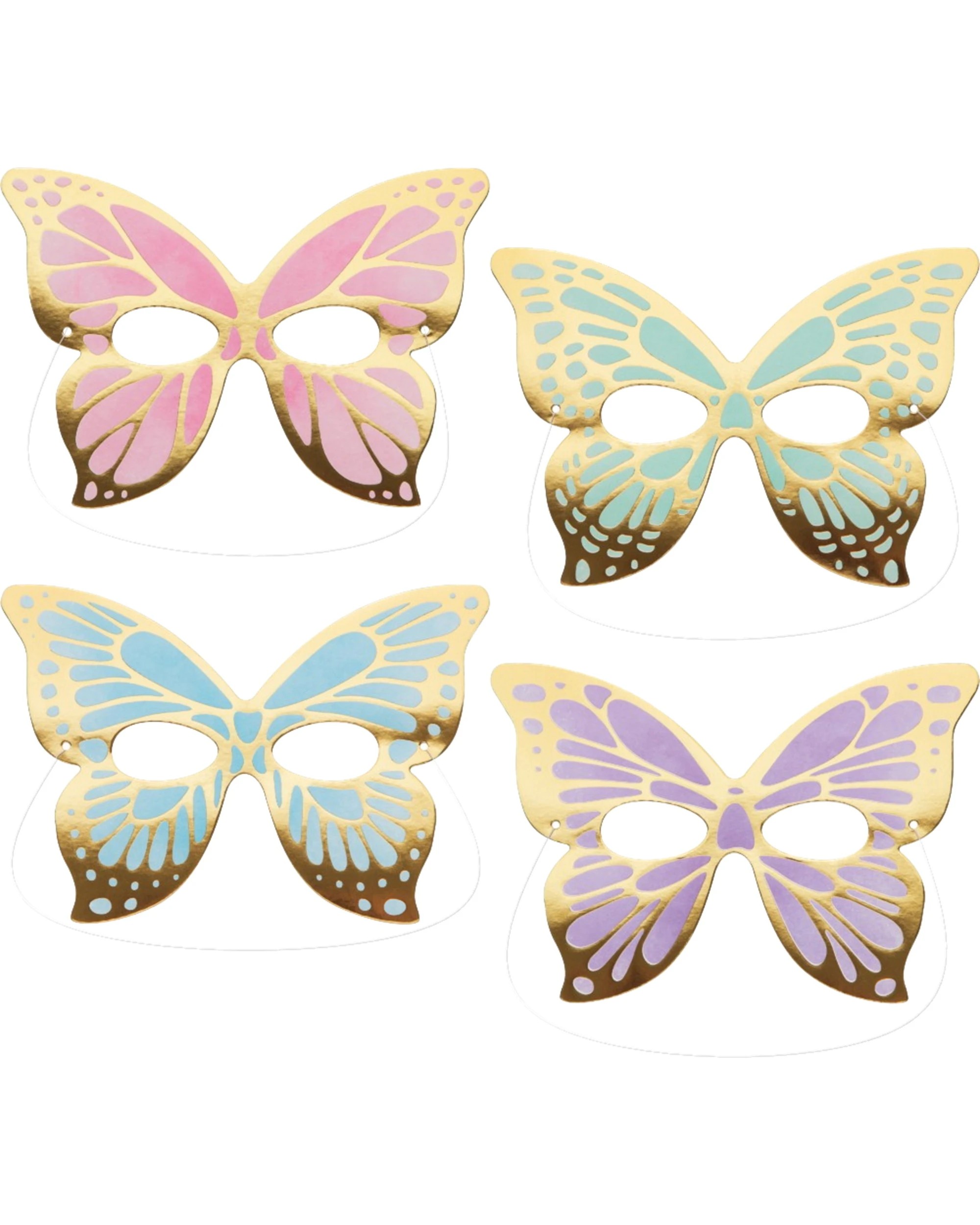 1 Creative Converting Butterfly Shimmer Masks Pack of 8, 1 of 1