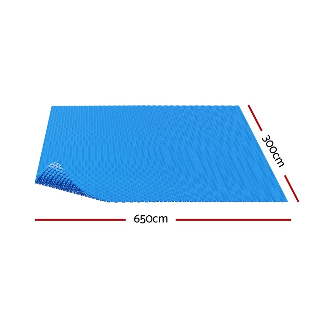 2 Aqua Buddy Pool Cover 600 Micron 6.5x3m Swimming Pool Solar Blanket - Blue, 2 of 6