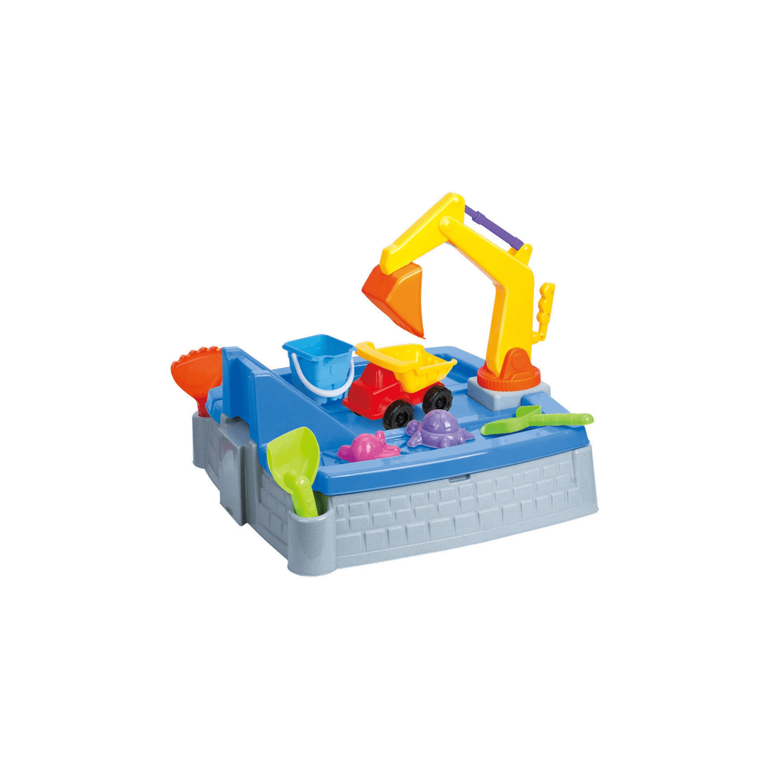2 Lenoxx Kids Sandpit Toys Set With Truck Ramp Slide Outdoor Play 3 Plus - Grey, 2 of 5