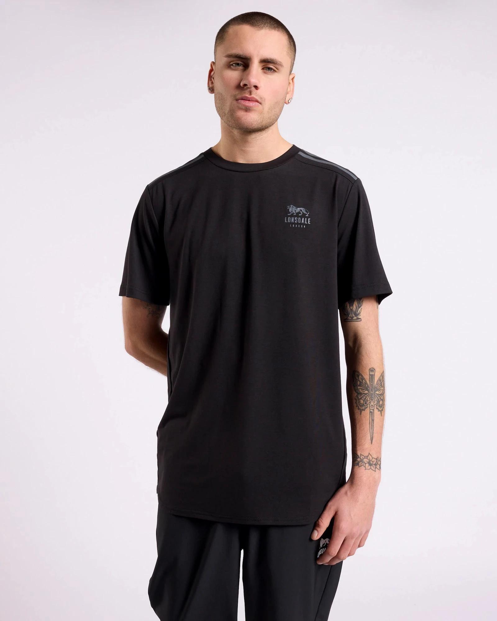 1 Short Sleeve T-Shirt - Lonsdale London - Blue BLACK, 1 of 4