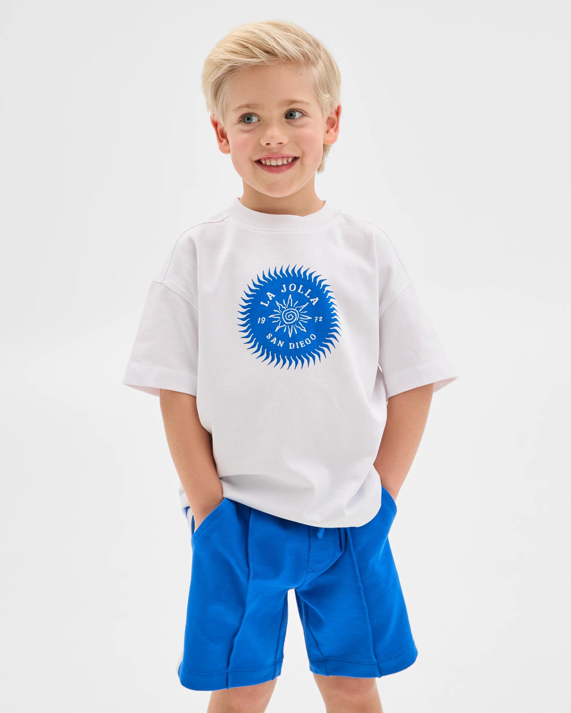 1 Target Australian Cotton T-shirt And Short 2 Piece Set BLUE, 1 of 6