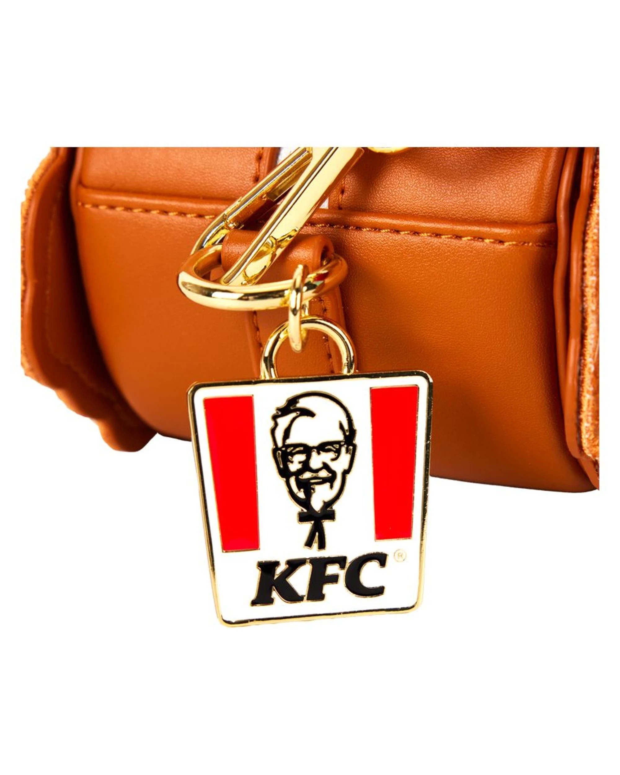 7 Loungefly KFC Chicken Drumstick Sherpa Crossbody Bag - Brown, 7 of 8