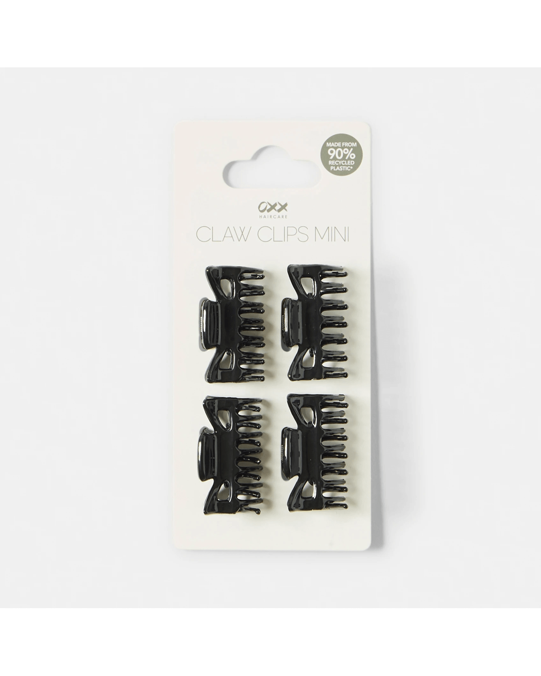 3 OXX Haircare 4 Pack Black Mini Classic Claw Hair Clip, 3 of 3