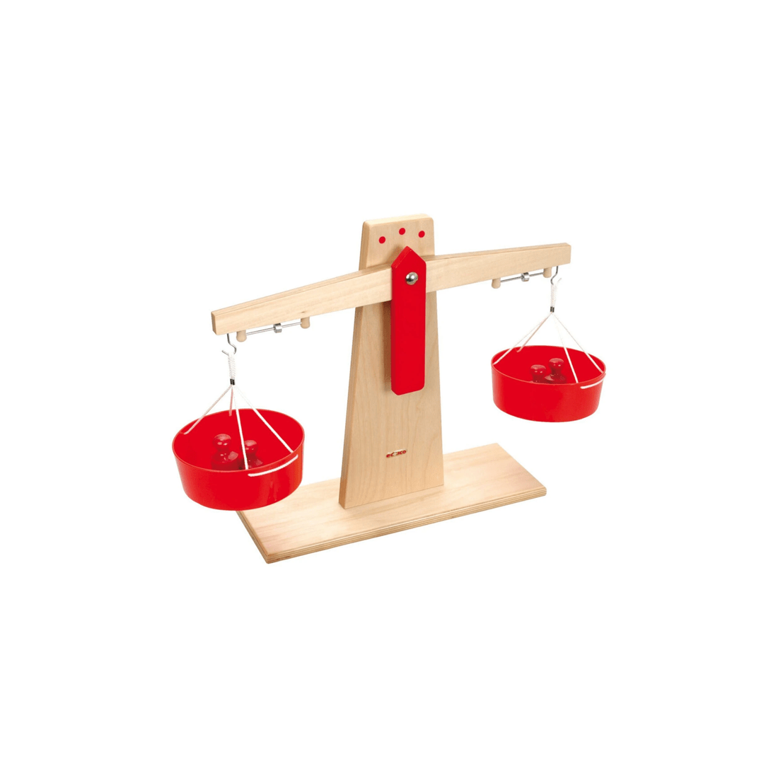 2 Educo Scales Weight Comparison Educational Toy Balance Scale 3 Years Wooden - Multi, 2 of 3