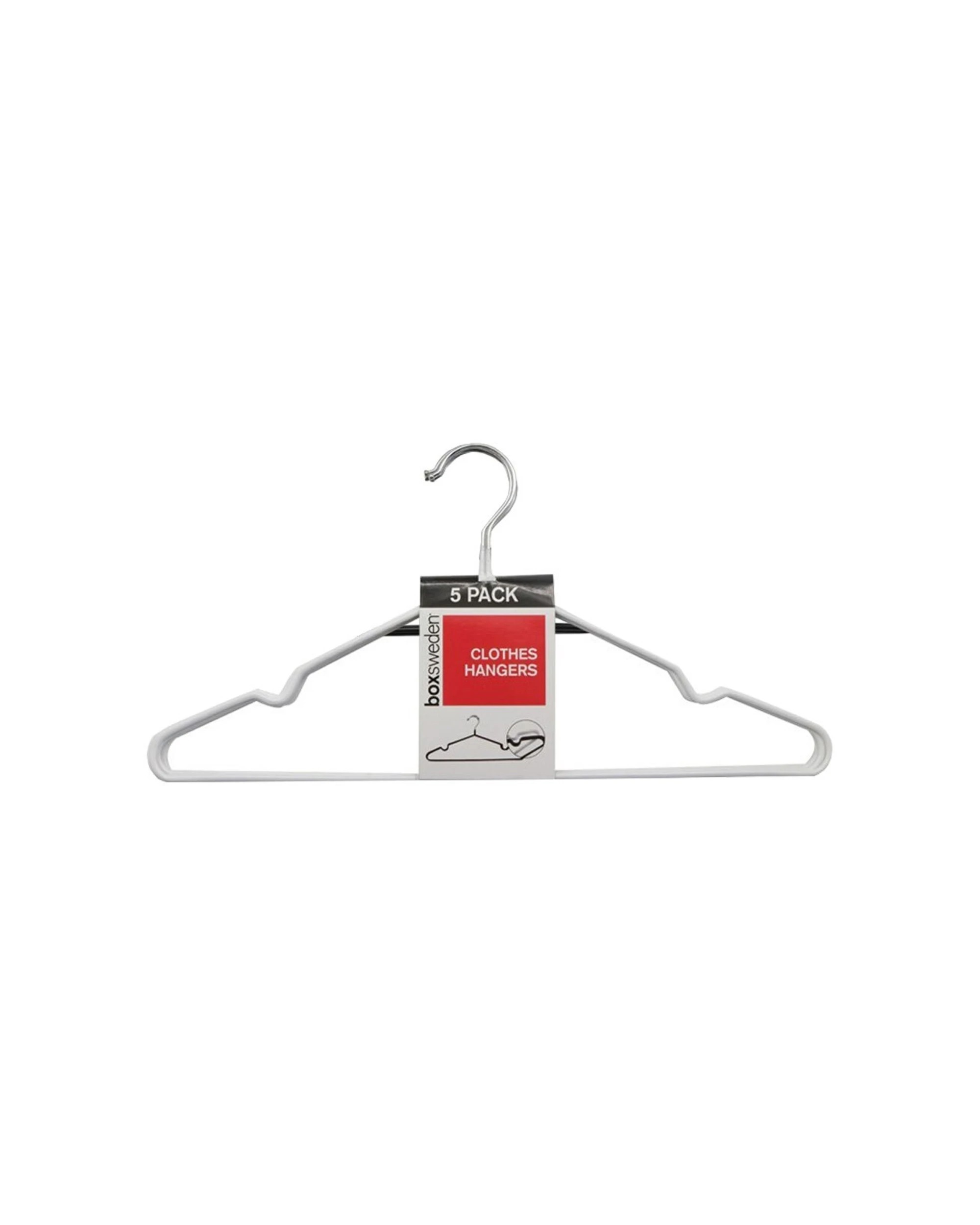1 5pk Boxsweden Clothes Hanger Metal Non Slip Closet Clothing Organiser - Assorted, 1 of 3