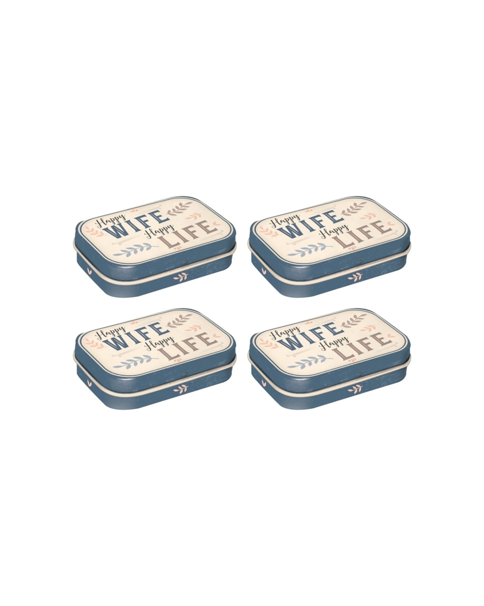 1 Nostalgic-Art 4PK Pocket Box with Mints - Happy Wife Happy Life, 1 of 2