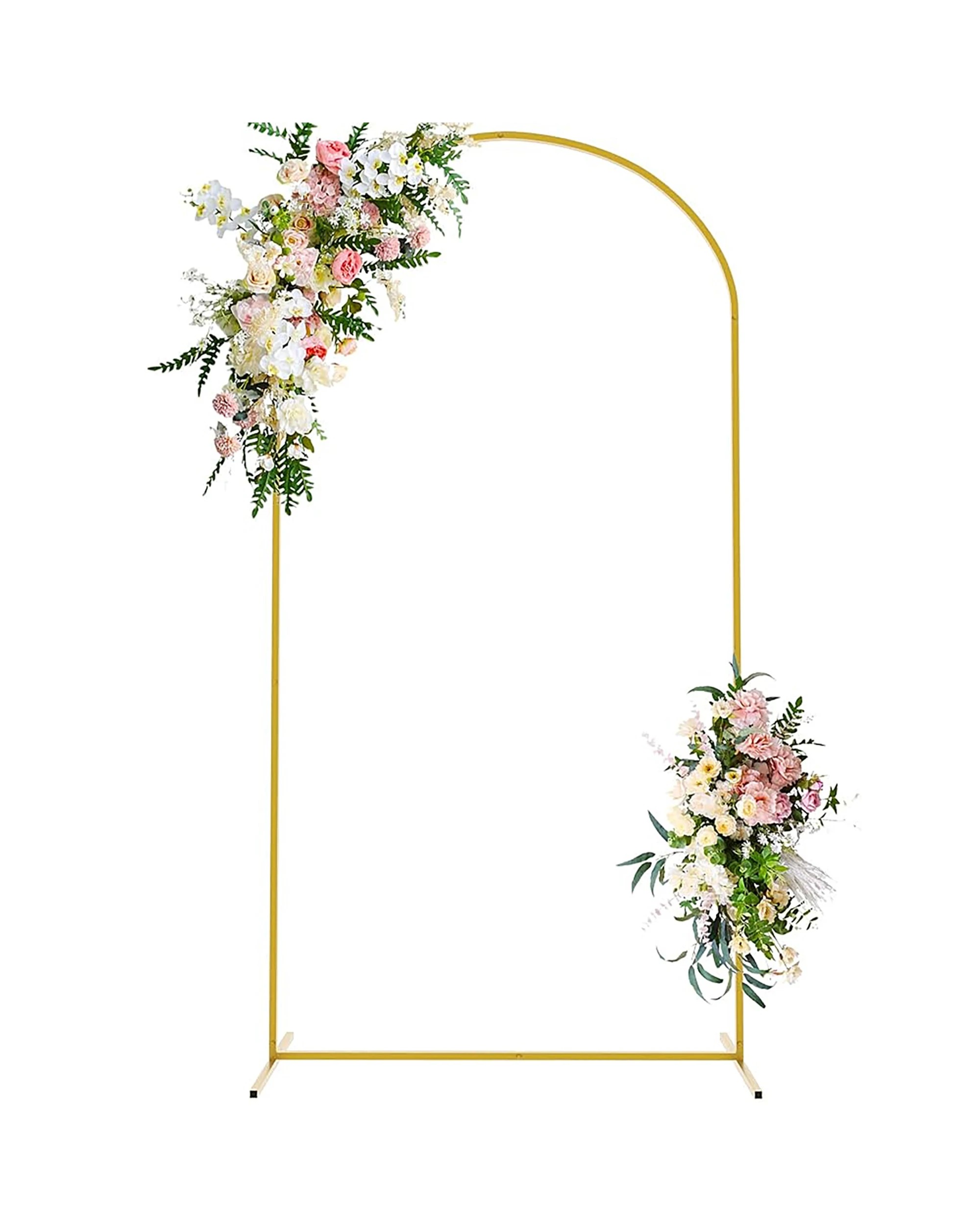 2 Party Maker Metal Round Arch Frame 2m - Gold, 2 of 4