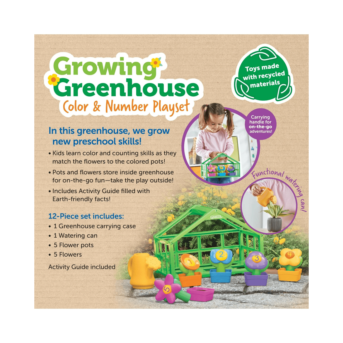 6 Learning Resources Growing Greenhouse Color and Number Playset, 6 of 7
